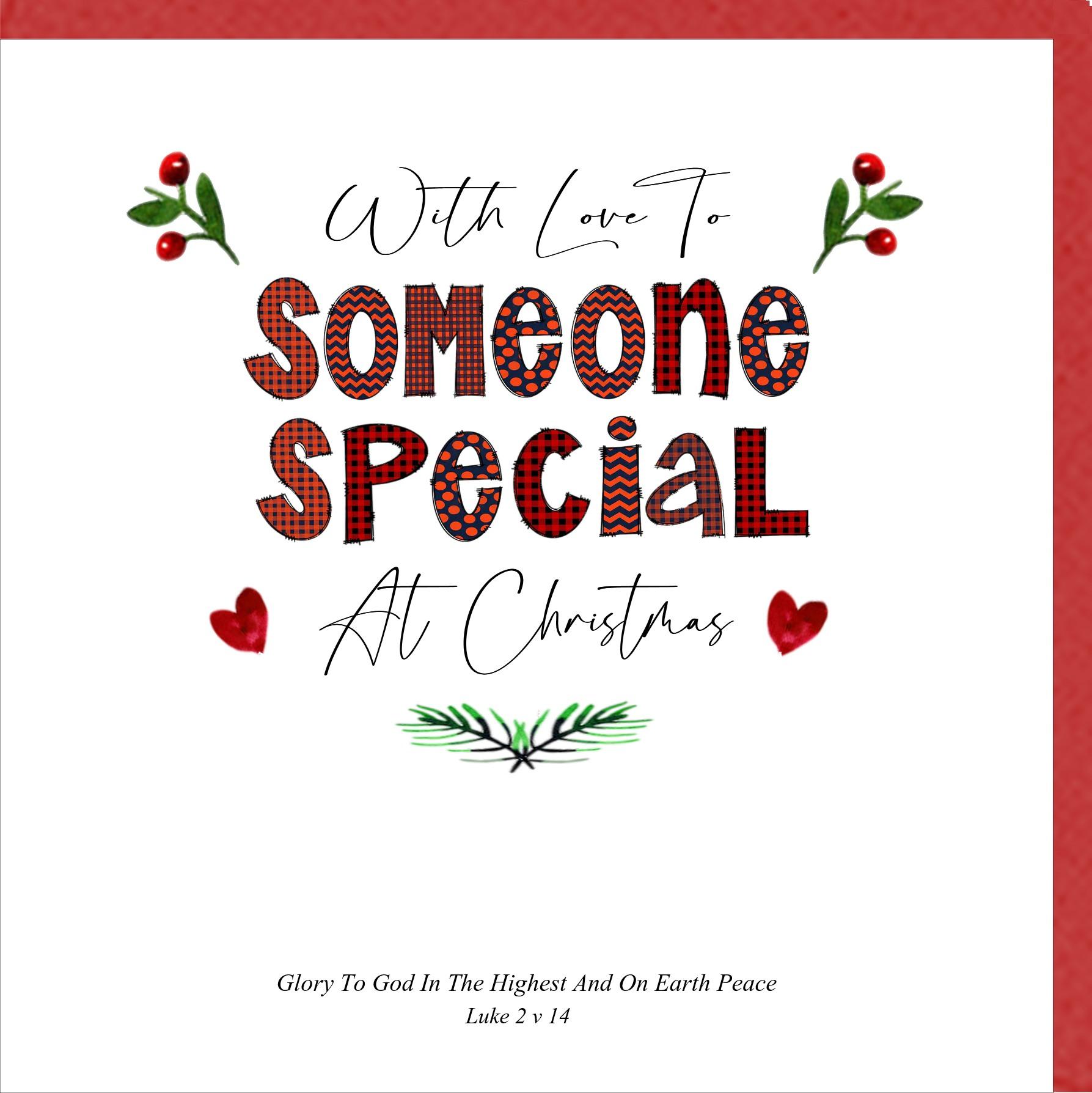 With Love To Someone Special At Christmas Greetings Card