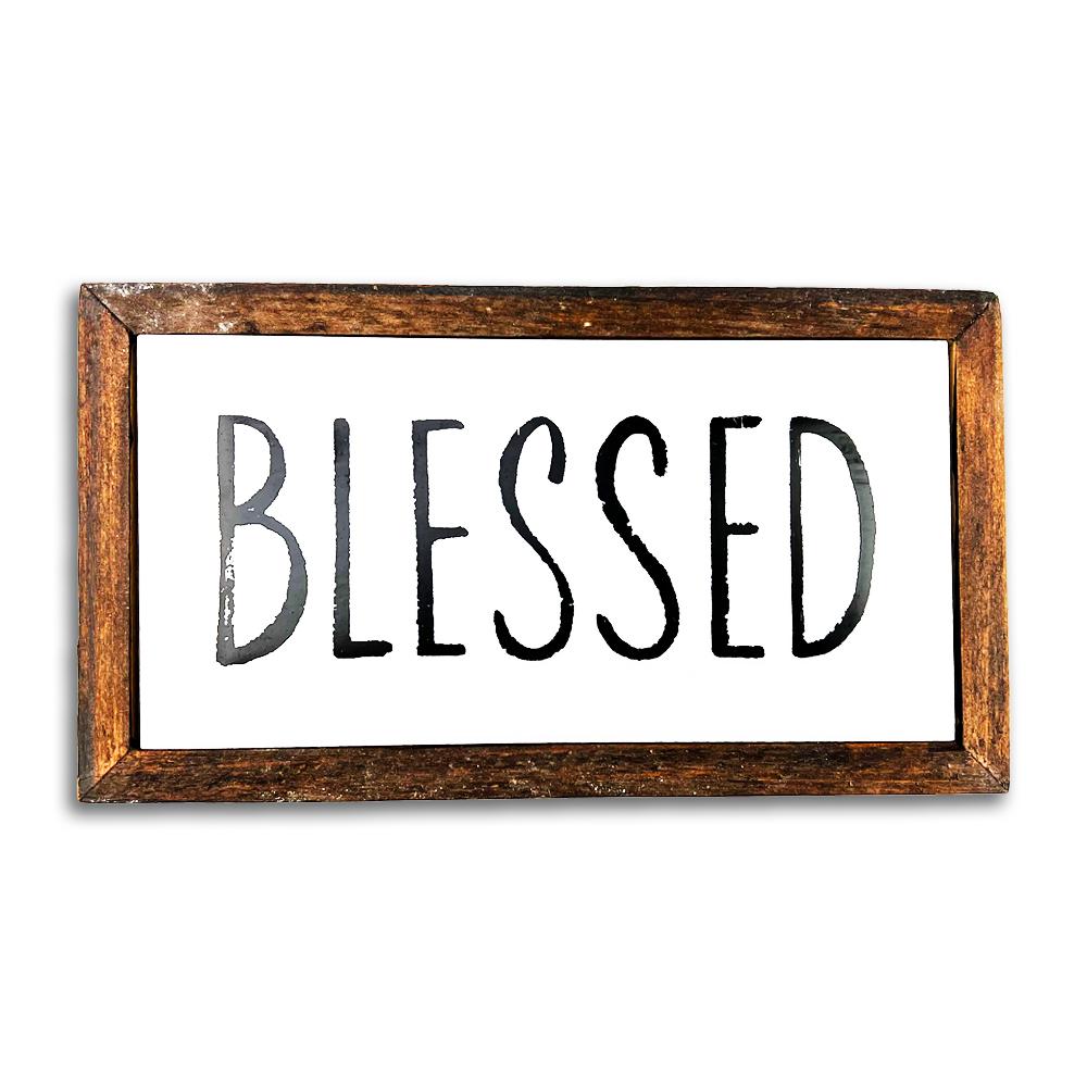Blessed - Enamel Wall Plaque