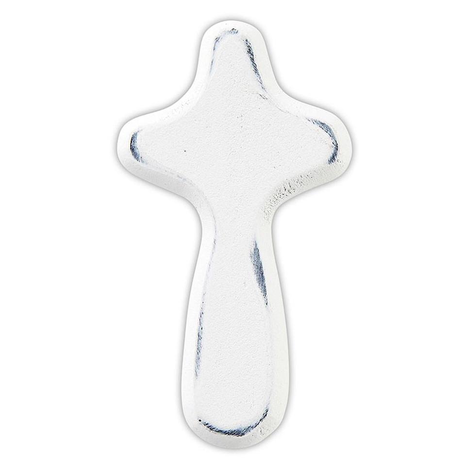 White Mini Prayer Cross