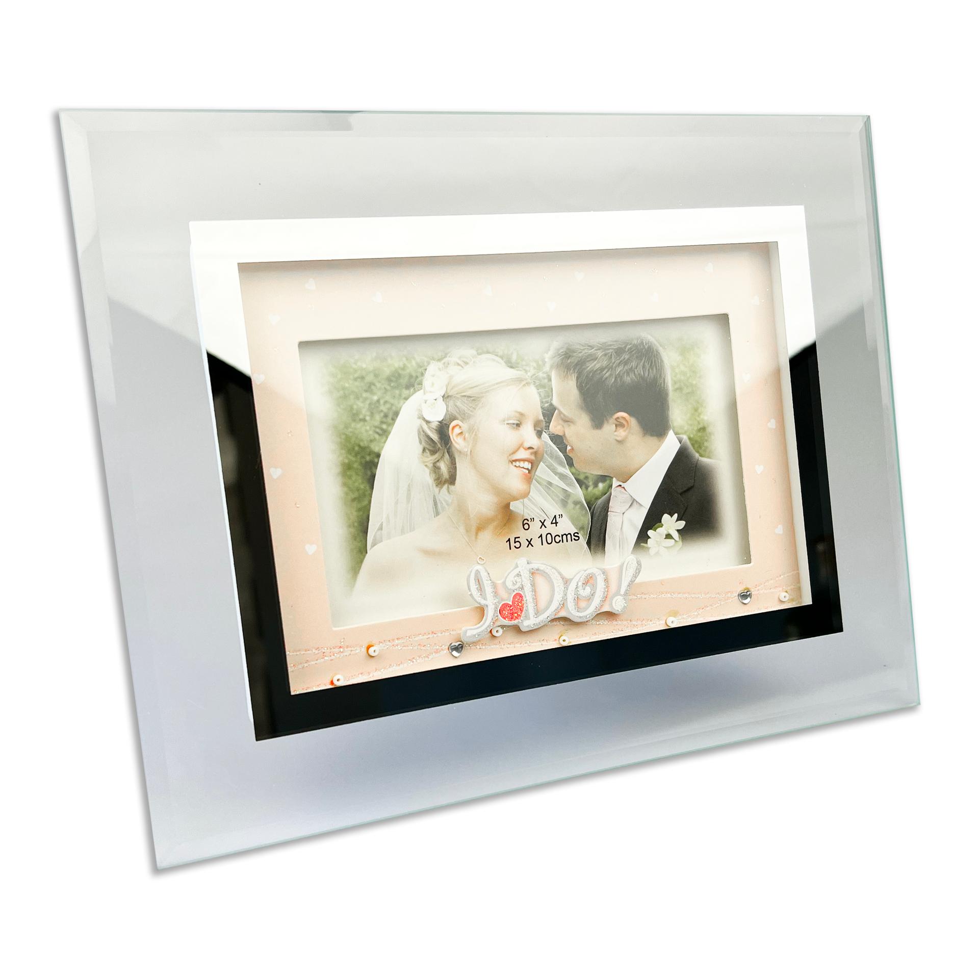 'I Do' Glass Photo Frame