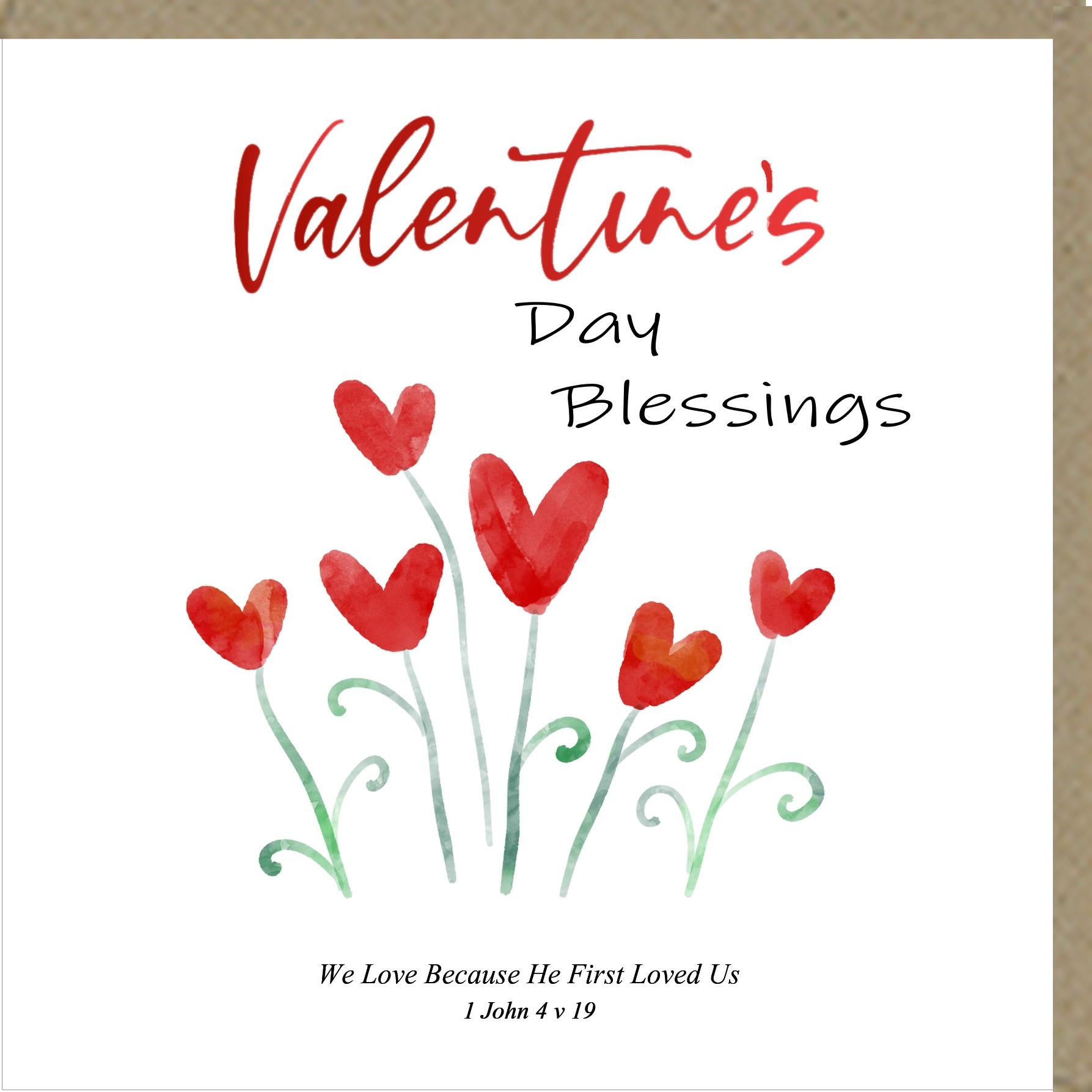 Valentine's Day Blessings Greetings Card