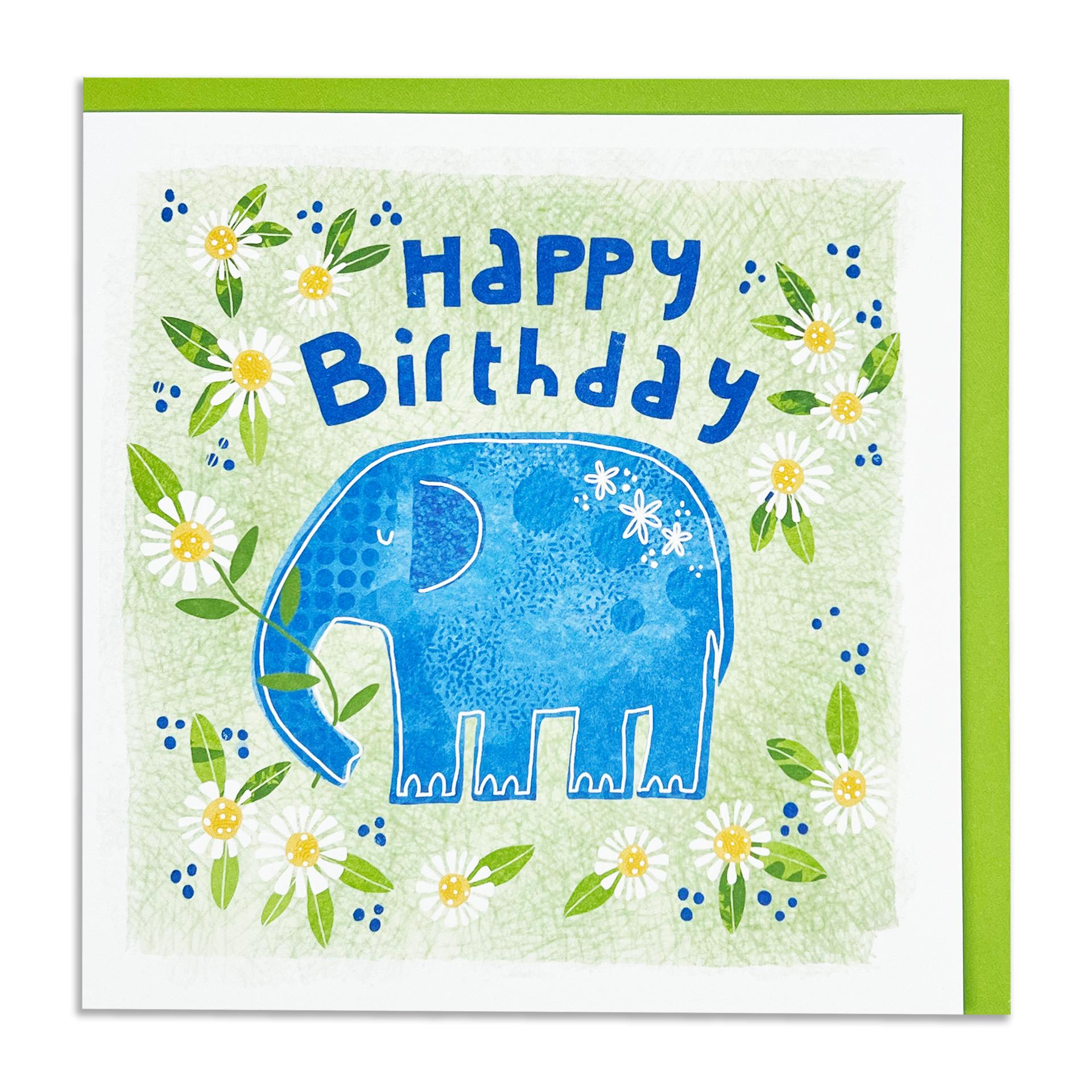 Happy Birthday Elephant Greetings Card
