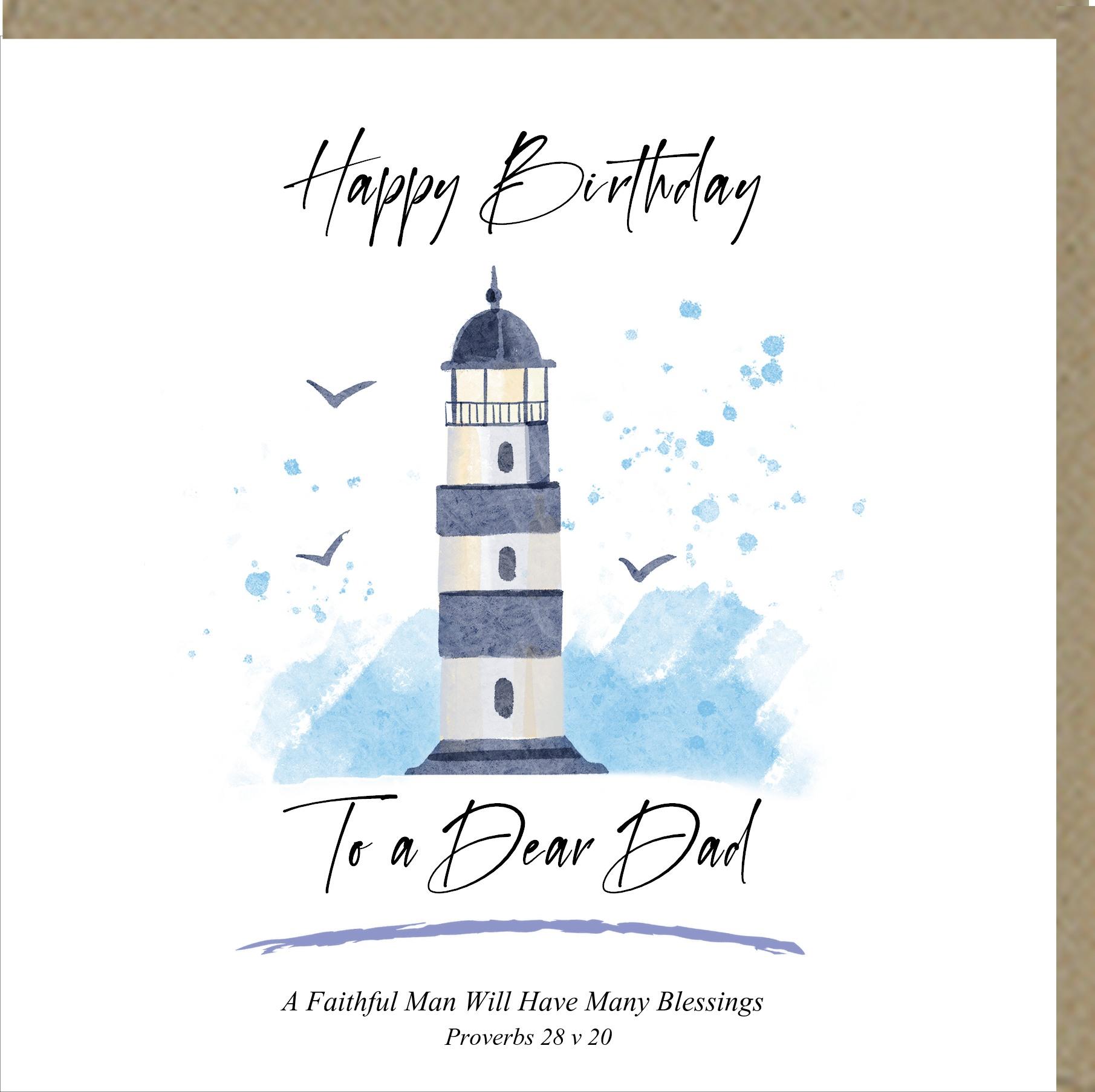Happy Birthday To A Dear Dad Greetings Card