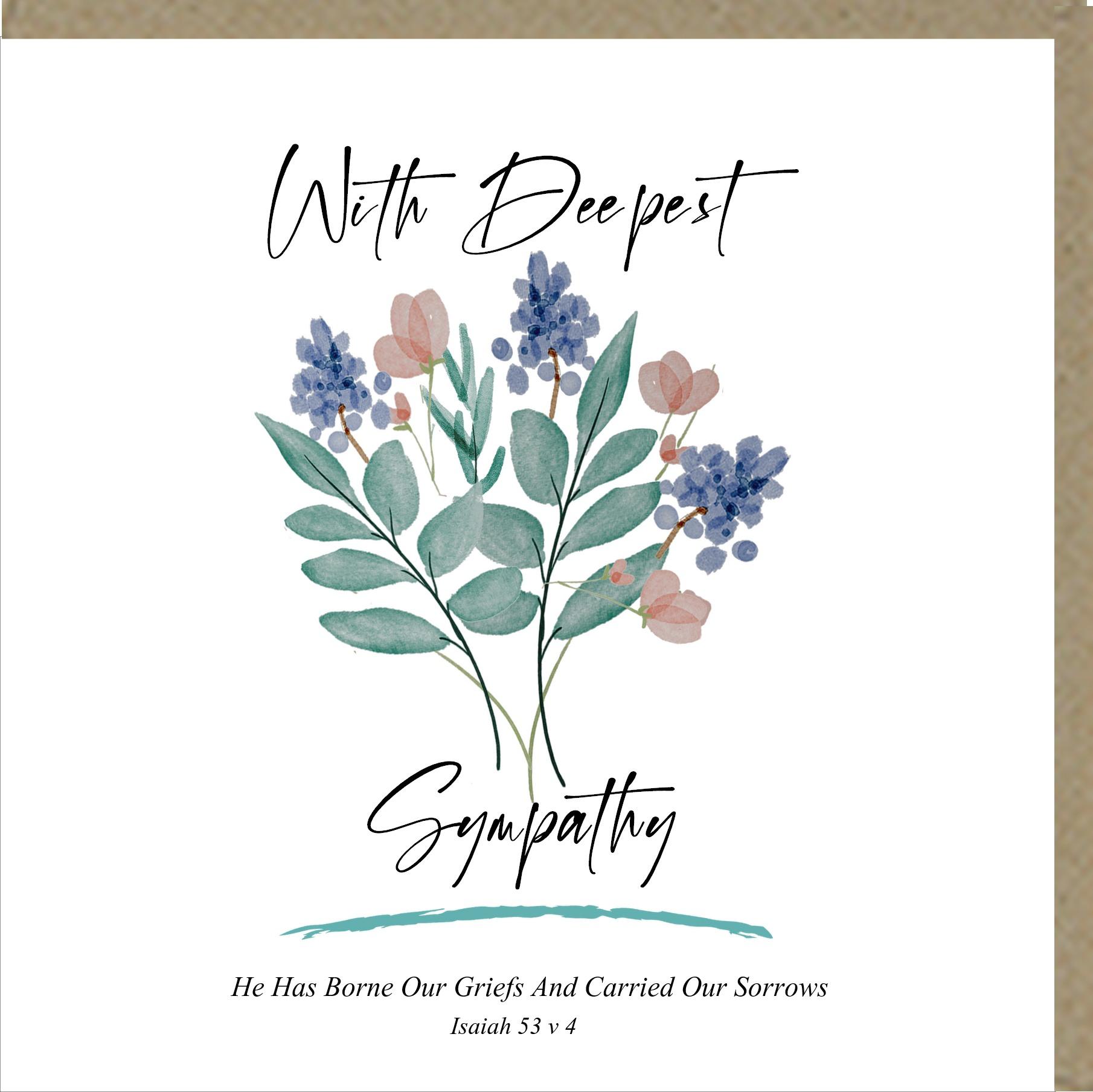 With Deepest Sympathy Greetings Card