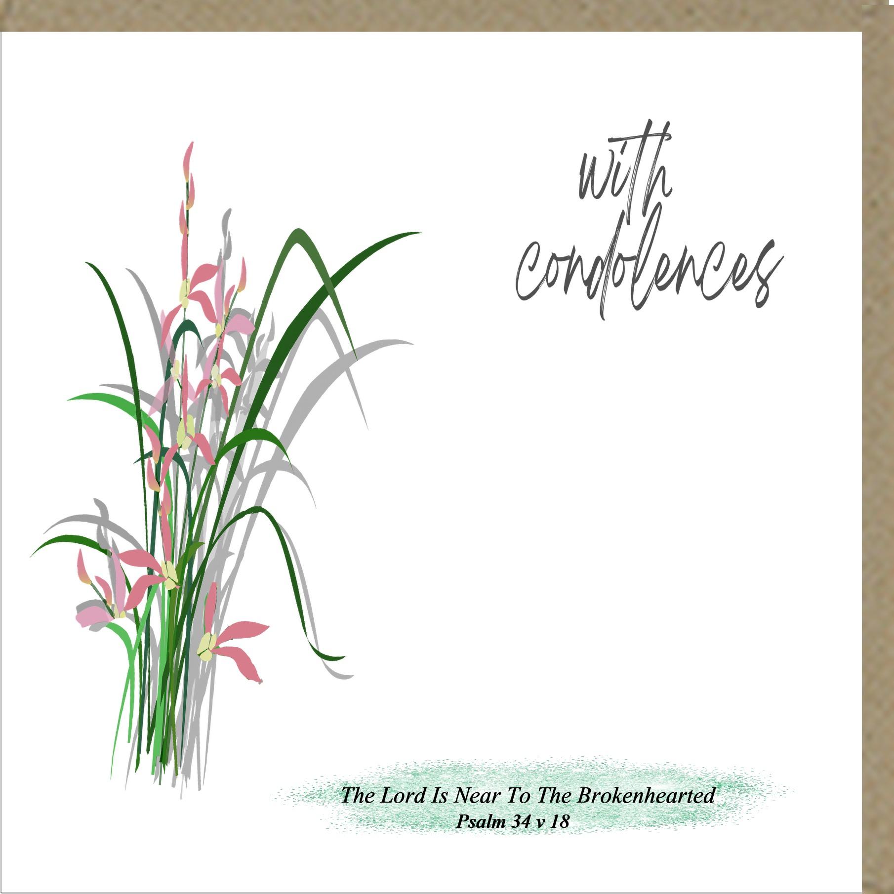 With Condolences Greetings Card