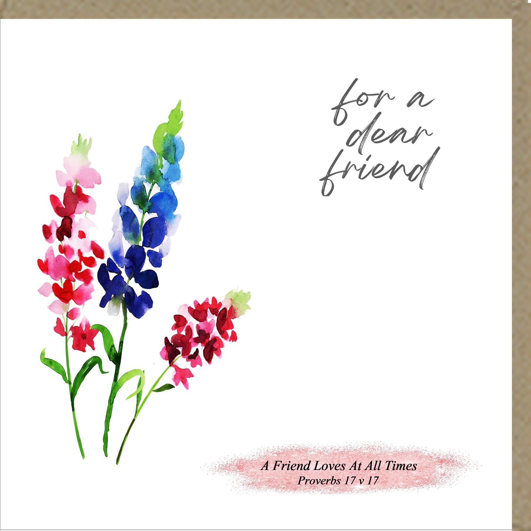 For A Dear Friend Greetings Card