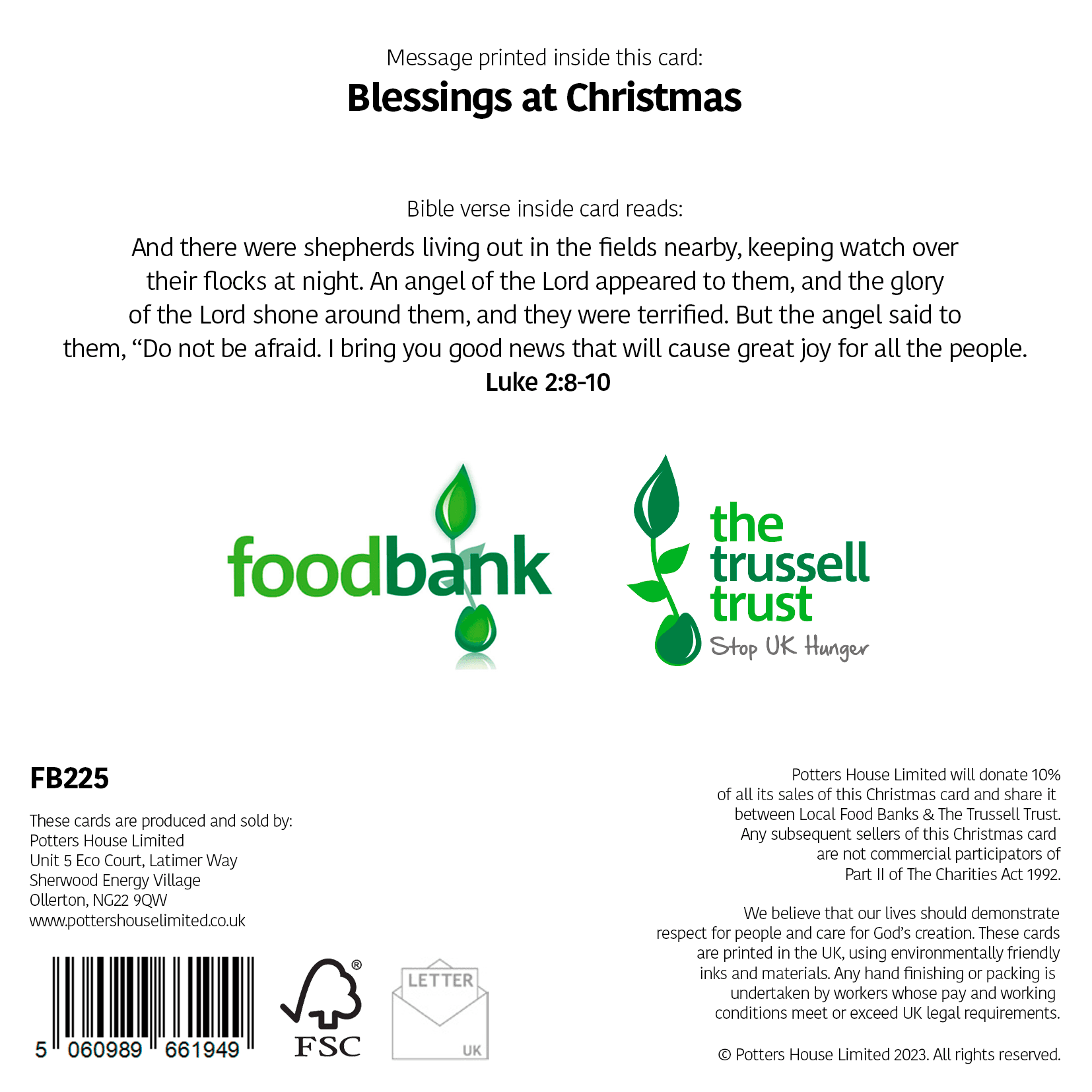Food Bank - Season's Bleatings (Pack of 10)