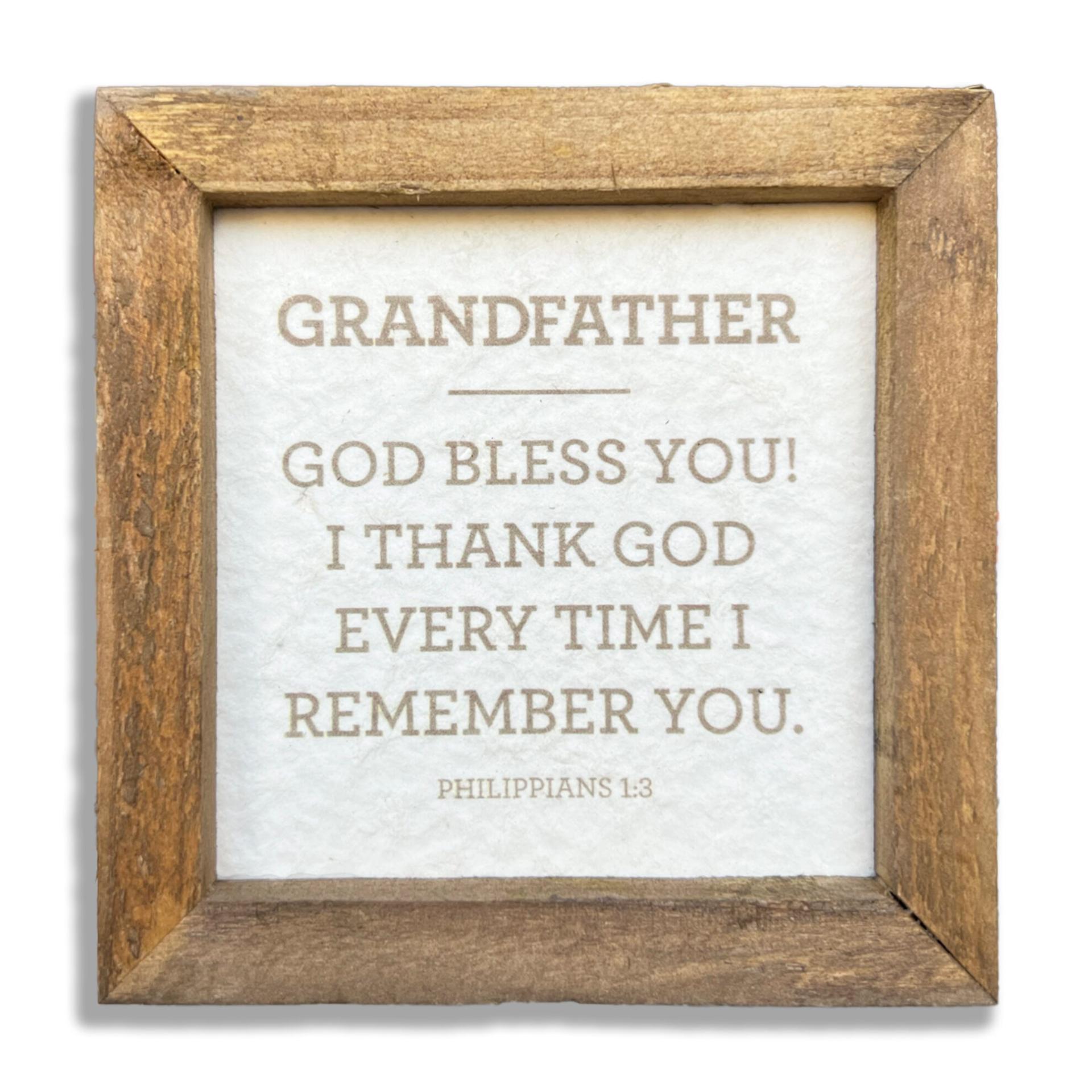 Grandfather Plaque