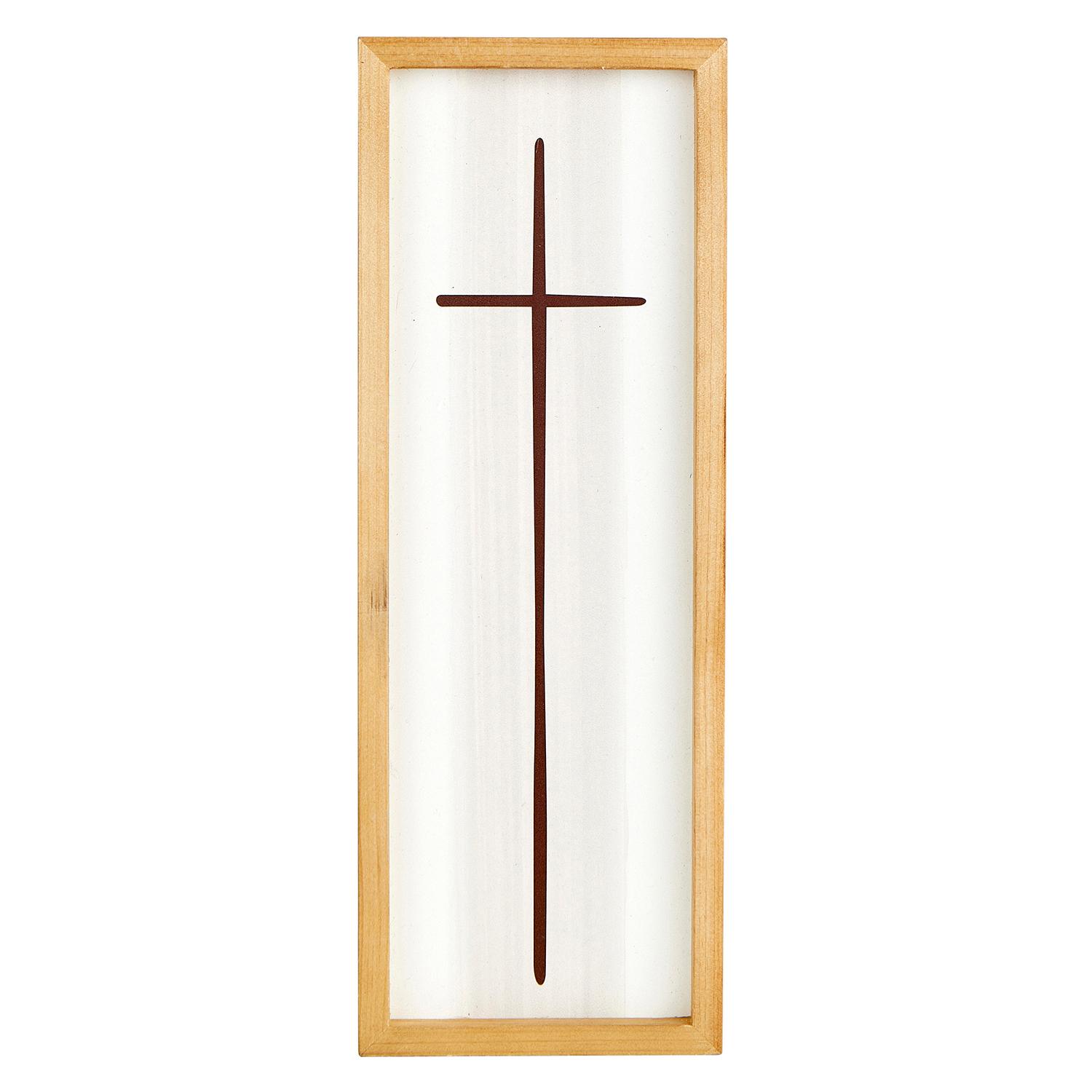 Framed Cross - Cream