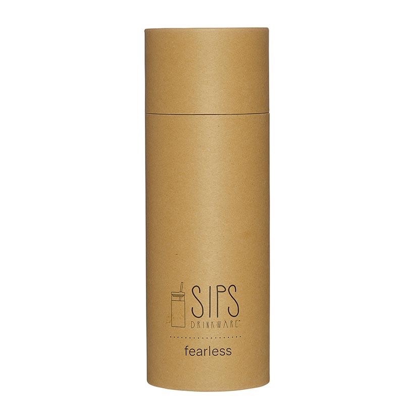 Boxed Glass & Bamboo Tumbler with Straw - Pray