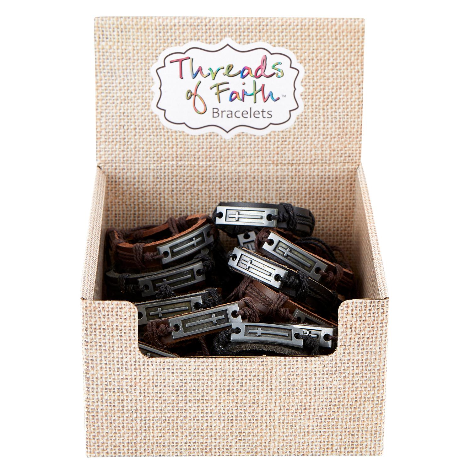 Threads of Faith: Cross Bracelets (Pack of 24)