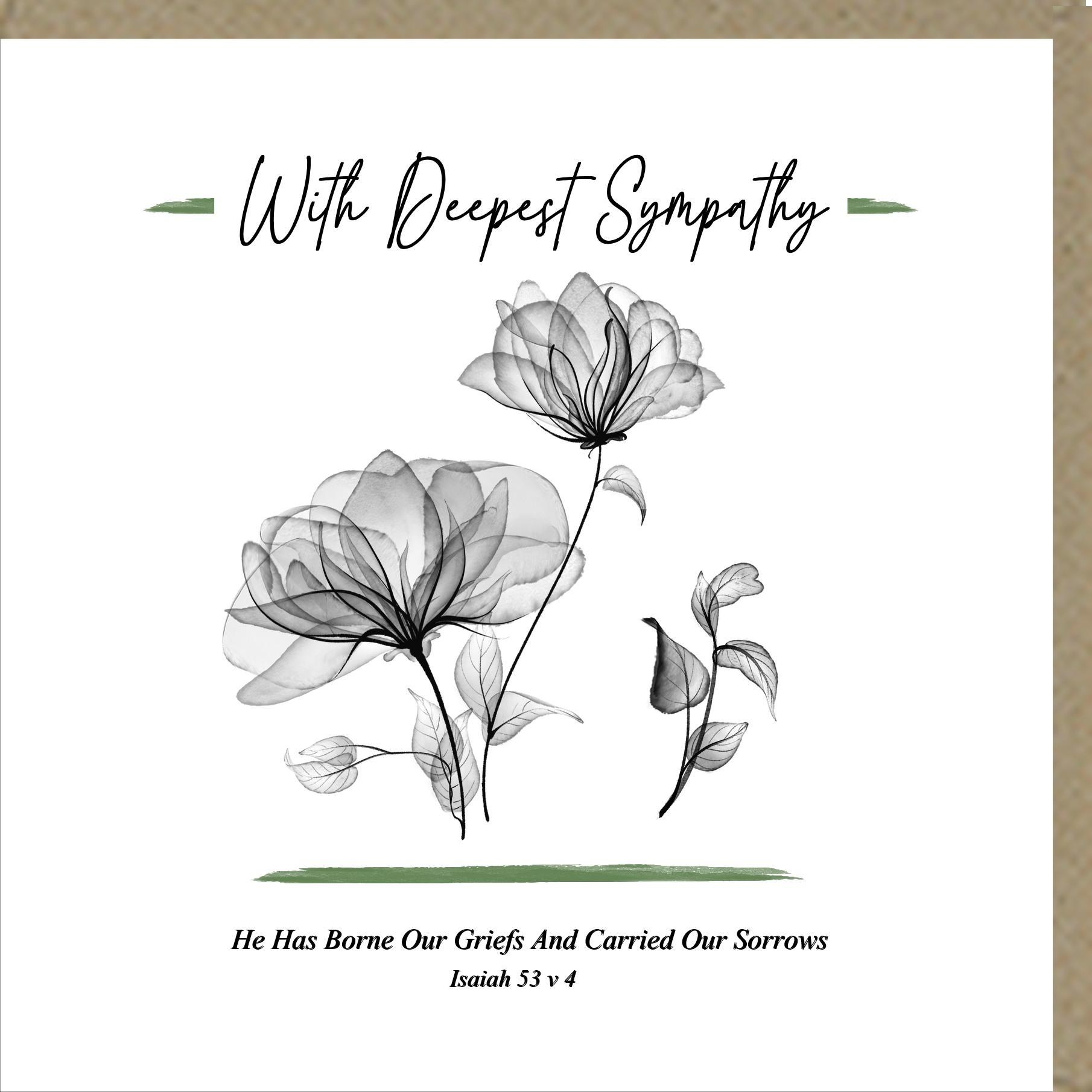 With Deepest Sympathy Greetings Cards