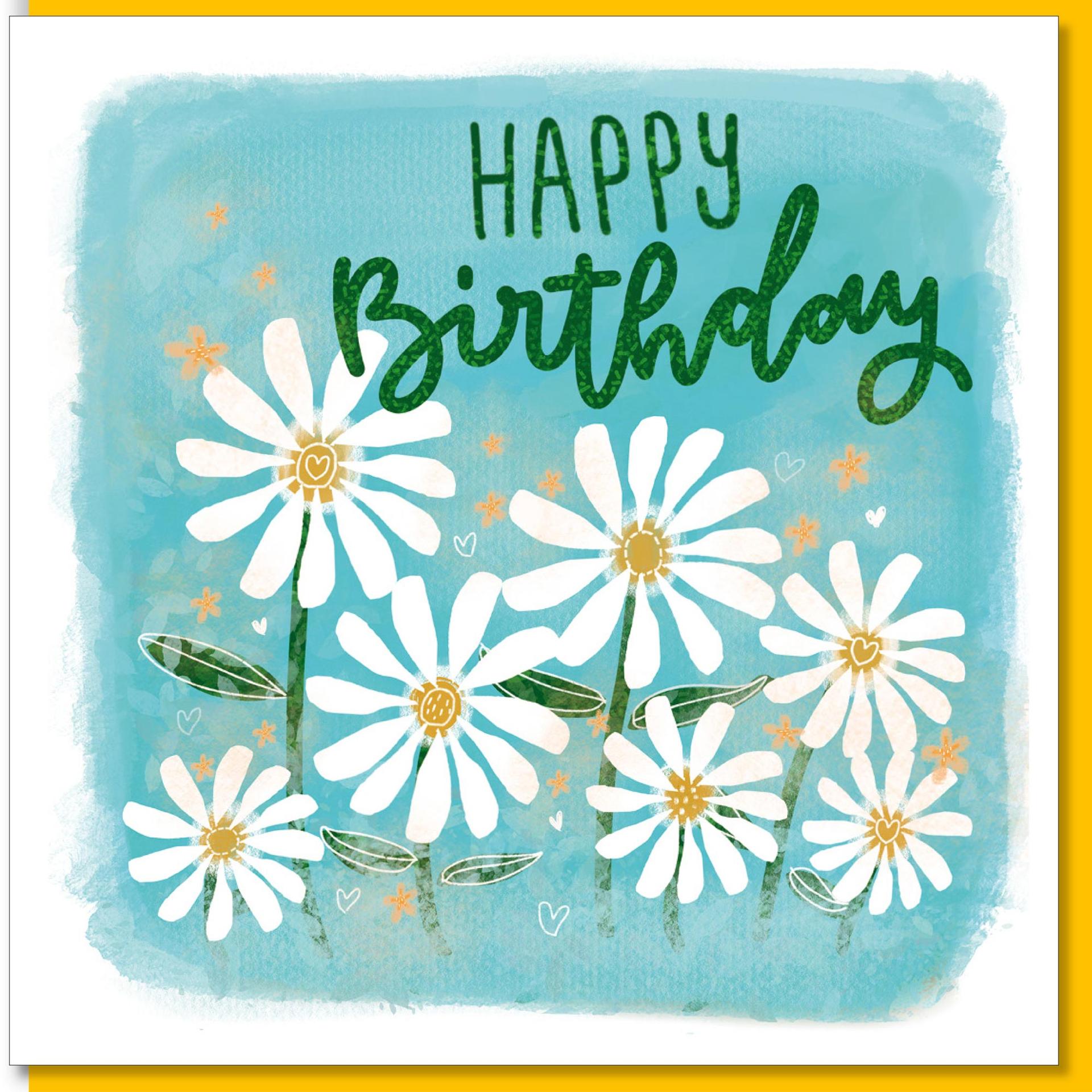Daisy Happy Birthday Greetings Card