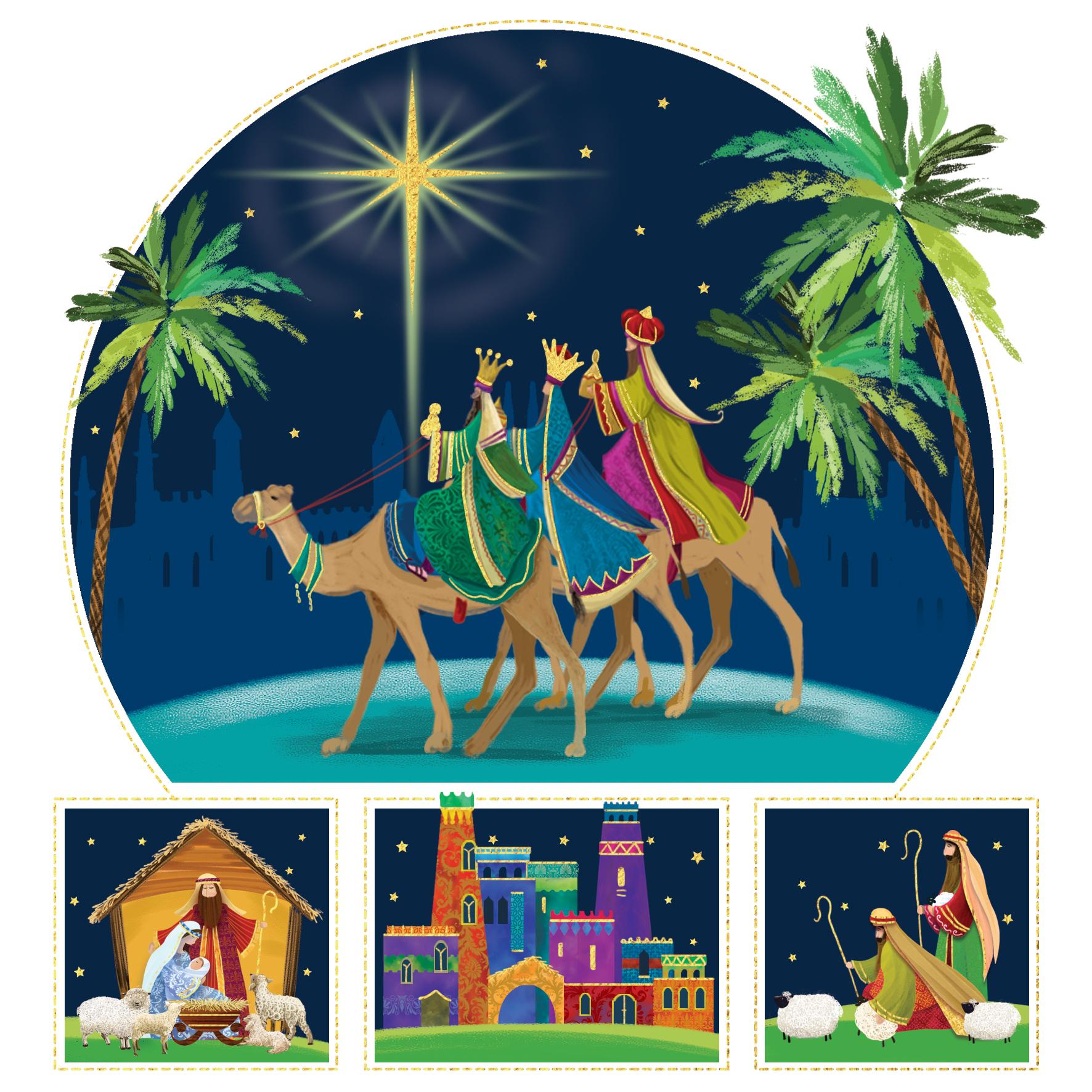 TLM - Nativity Story Christmas Cards (Pack of 20)