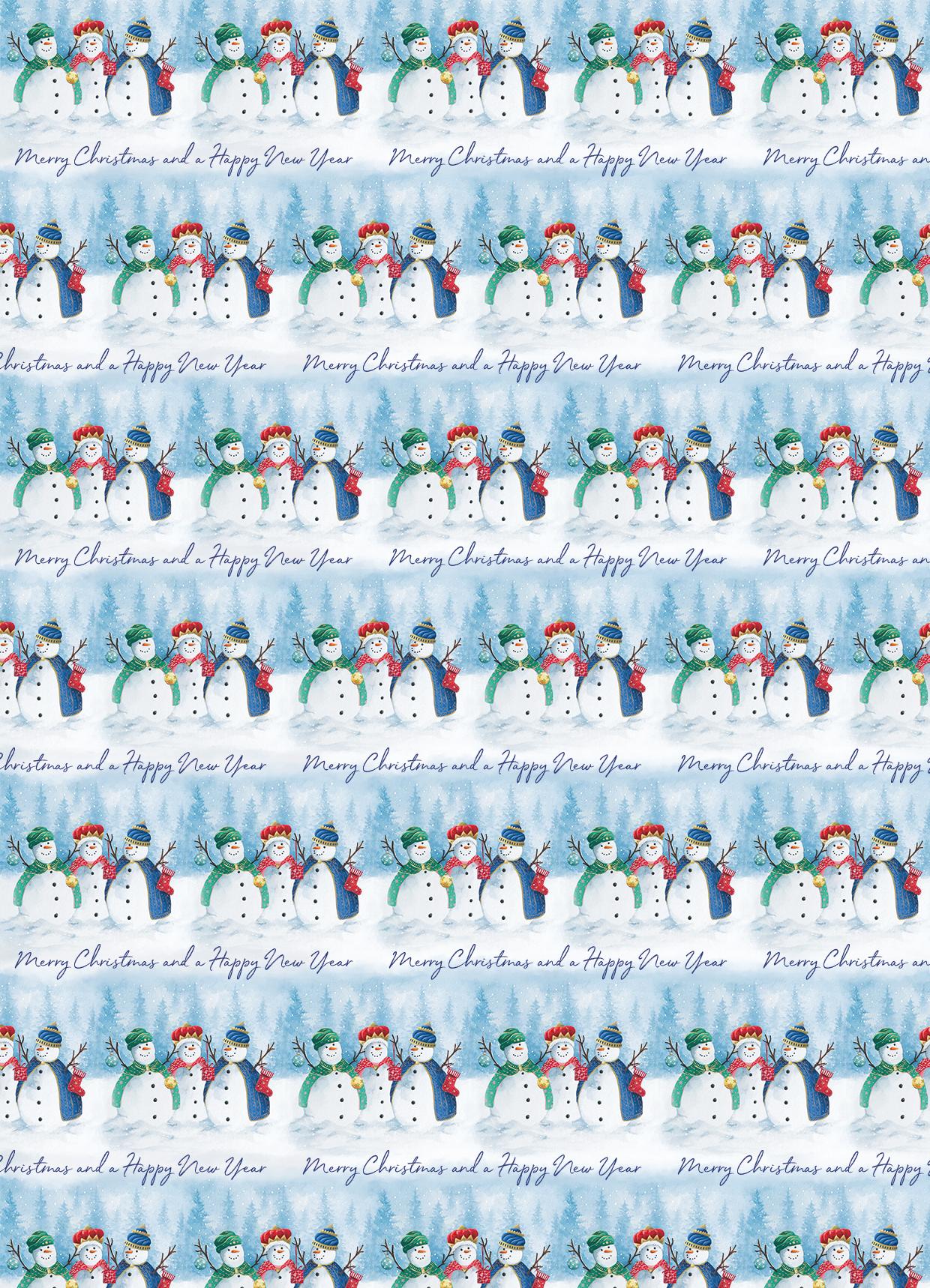 Snowkings and Candlelight Gift Wrap