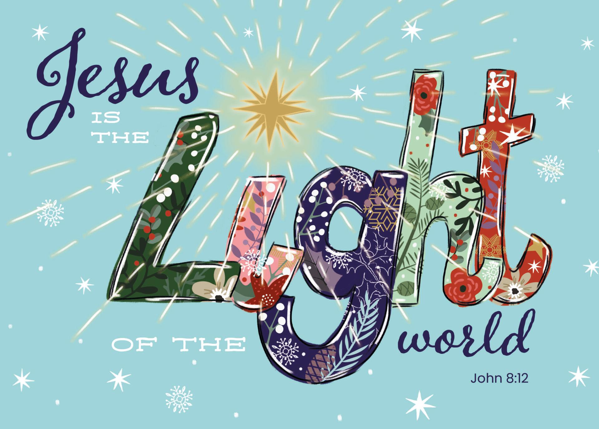 TLM - Light of the World Christmas Cards (Pack of 10) - The Christian Shop