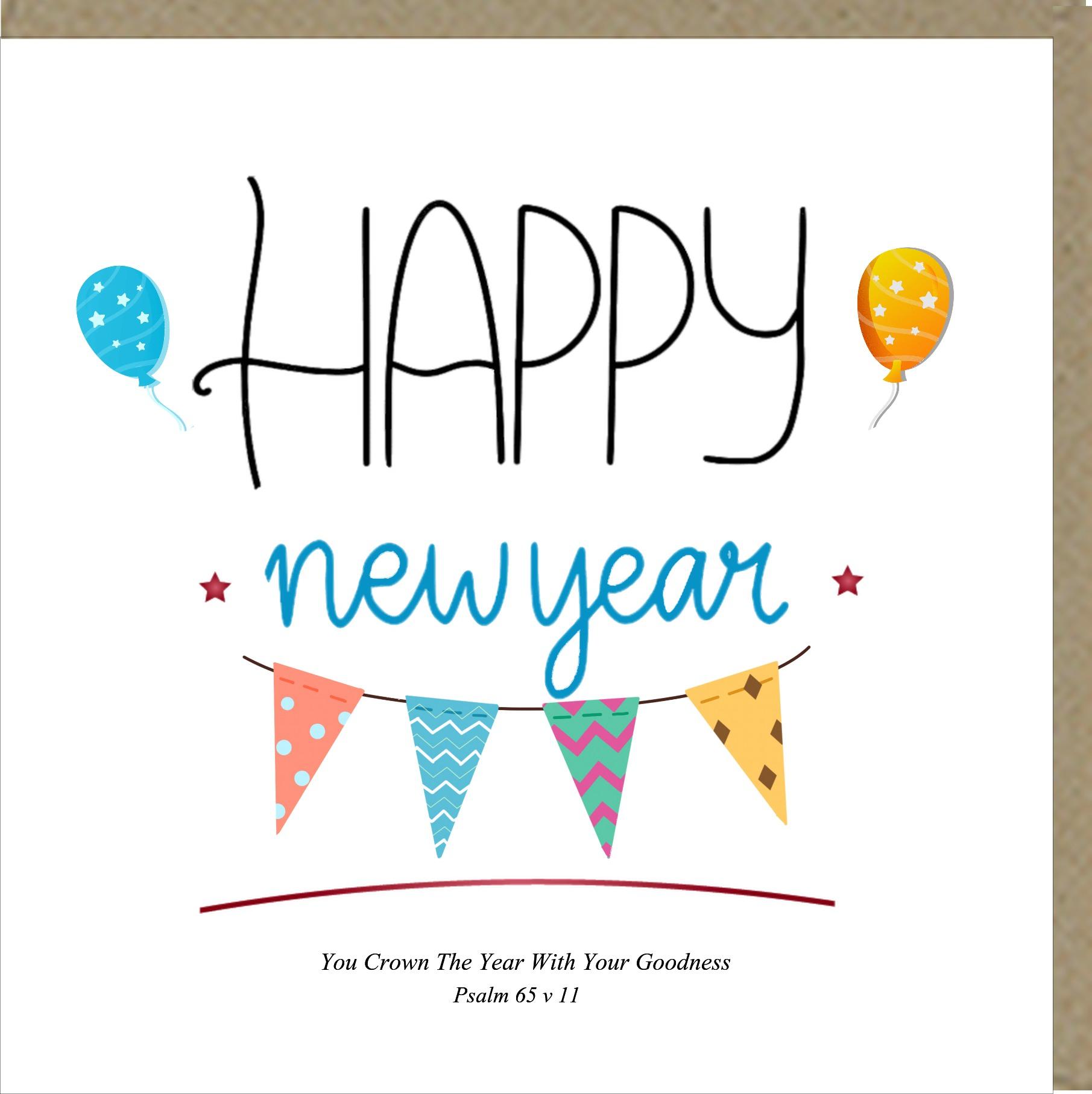 Happy New Year Greetings Card