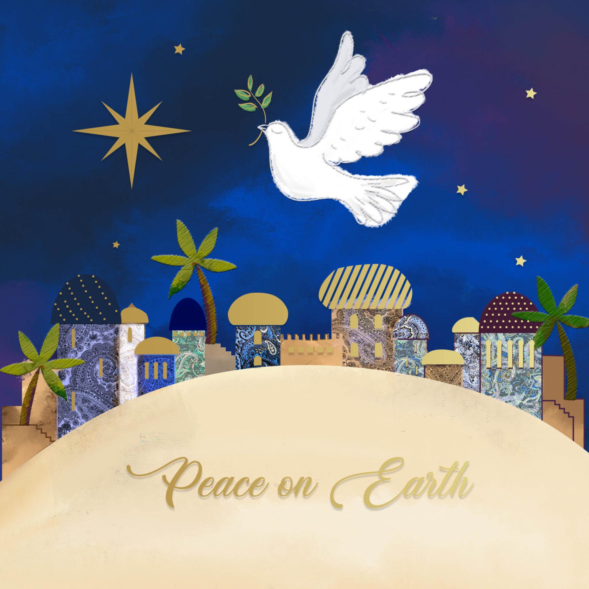Tearfund - Peace on Earth Dove (Pack of 10)