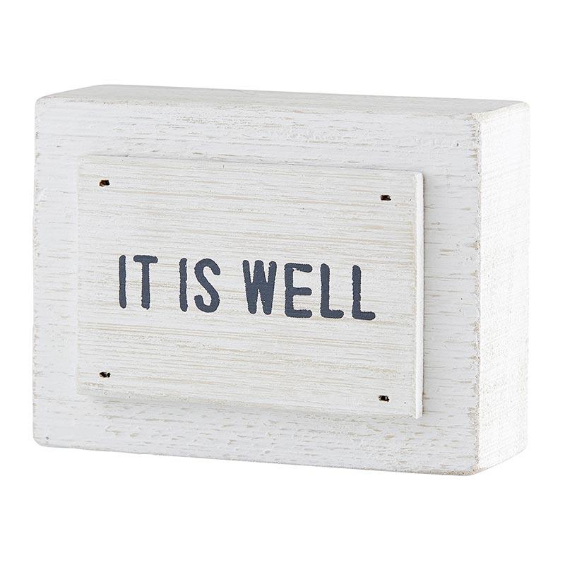 Wood Block - It Is Well