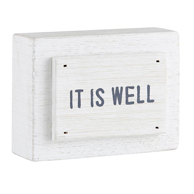 Wood Block - It Is Well
