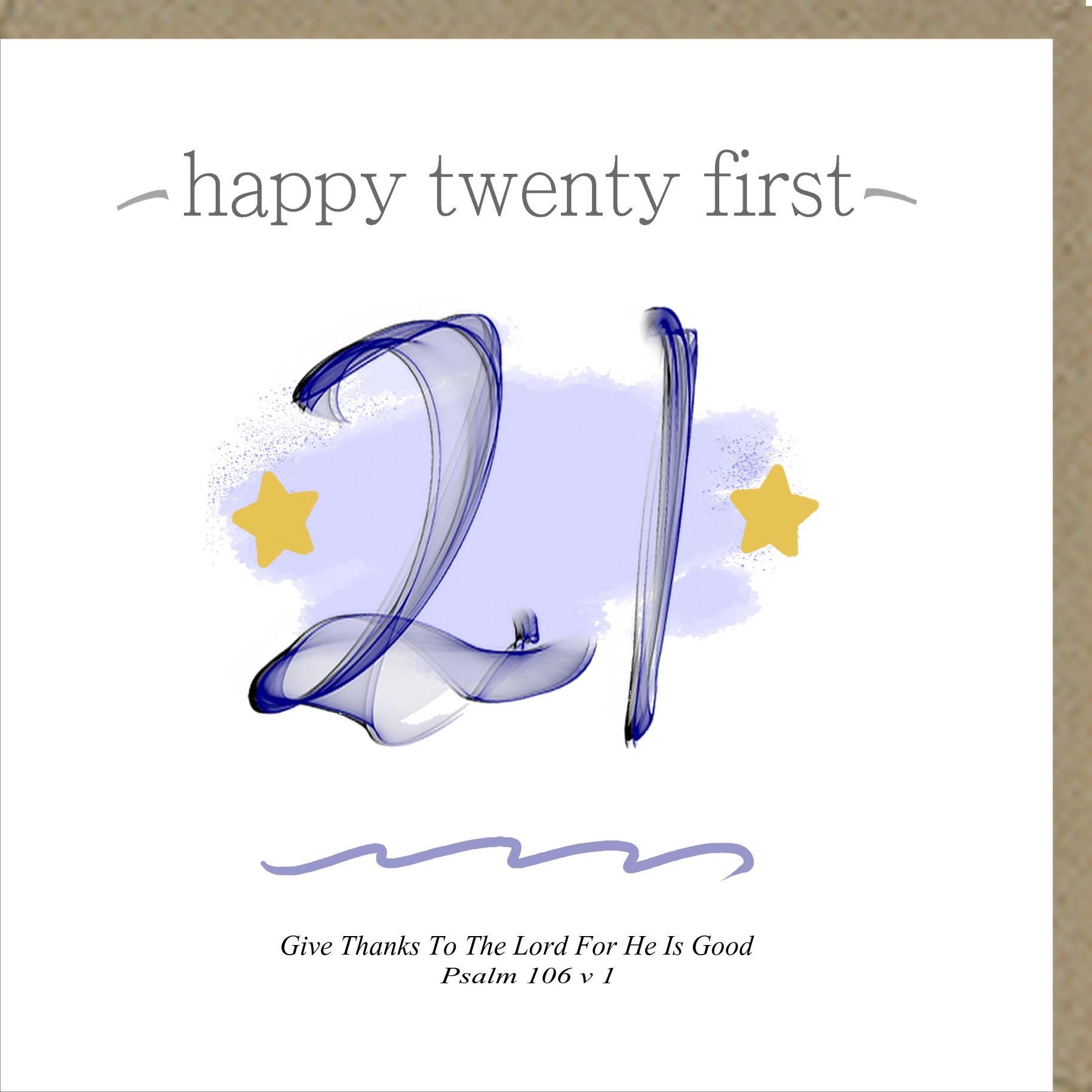 Happy 21st Birthday Greetings Card