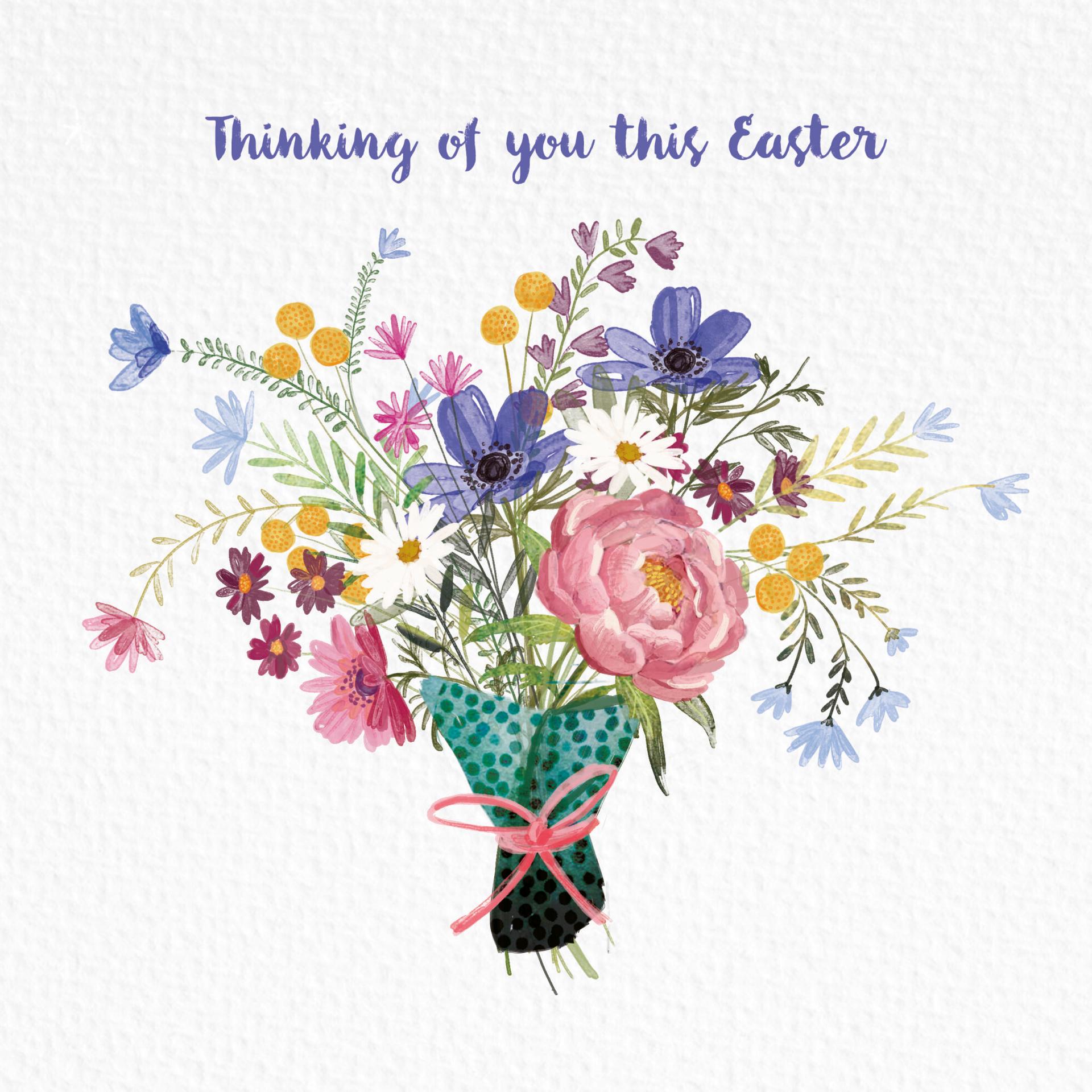 Easter Bouquet Easter Cards (Pack of 4)
