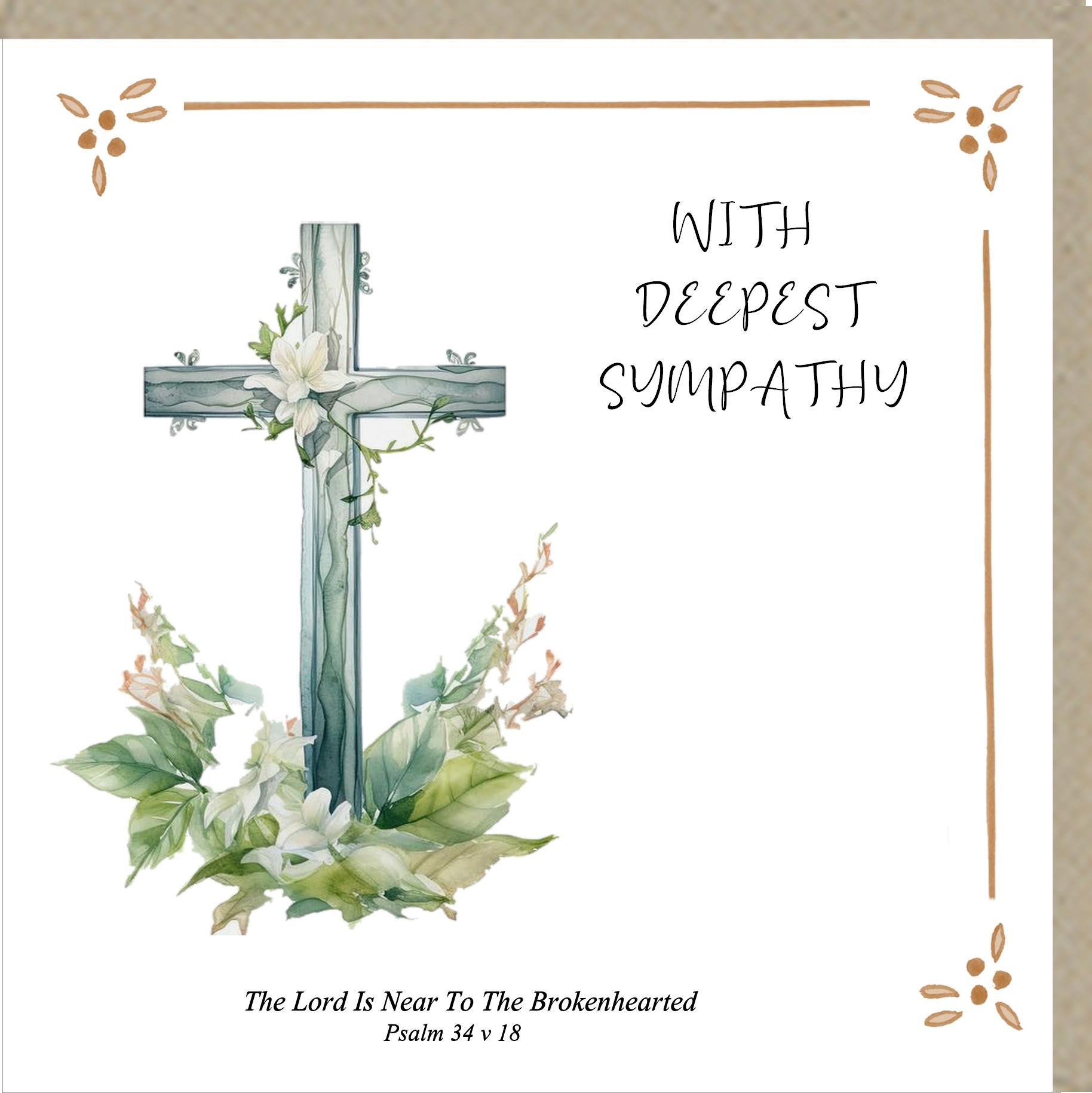 With Deepest Sympathy - Greetings Card