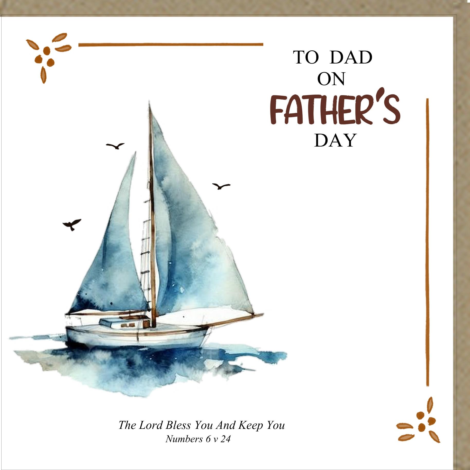 To Dad On Father's Day Greetings Card