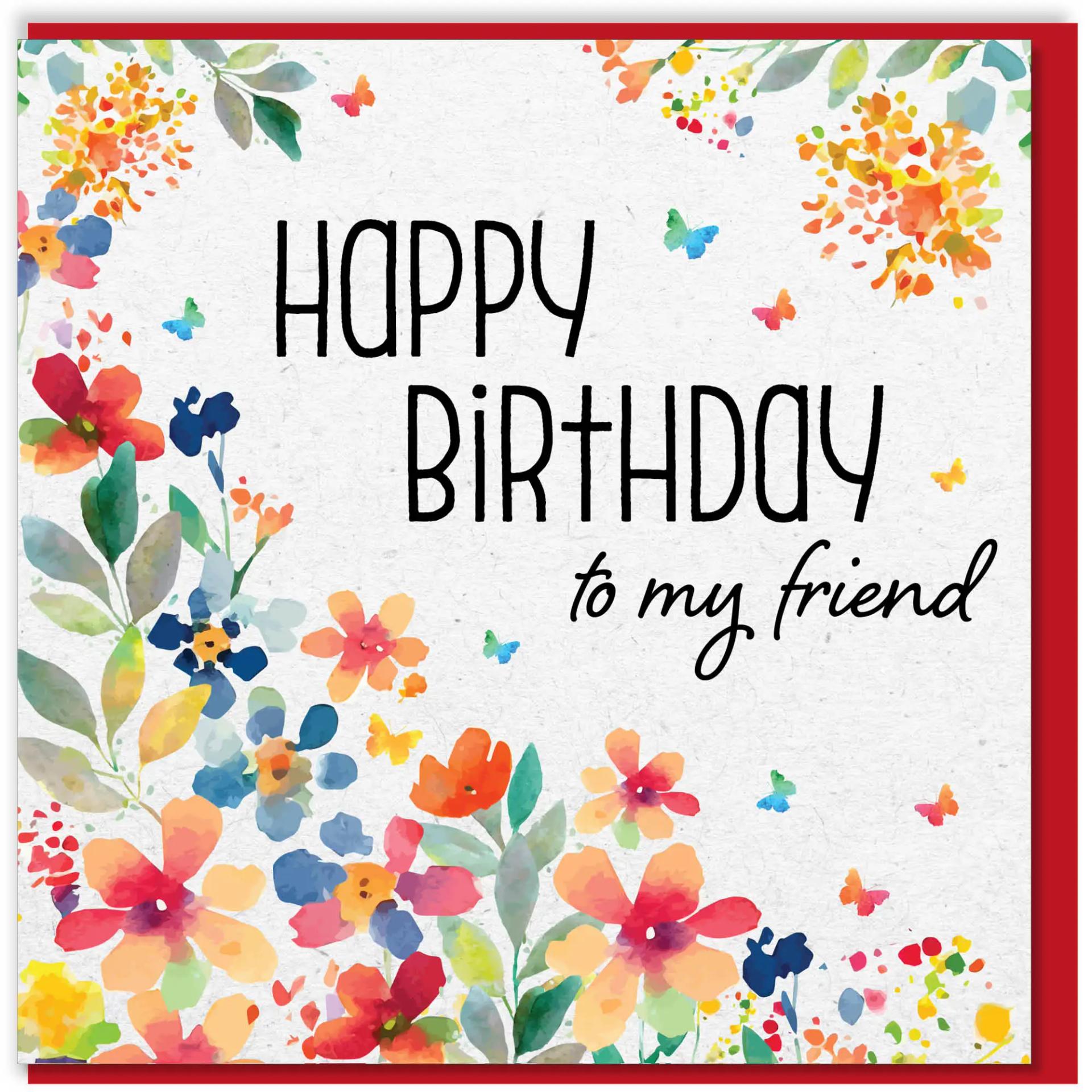 Spring Flowers Christian Birthday Card