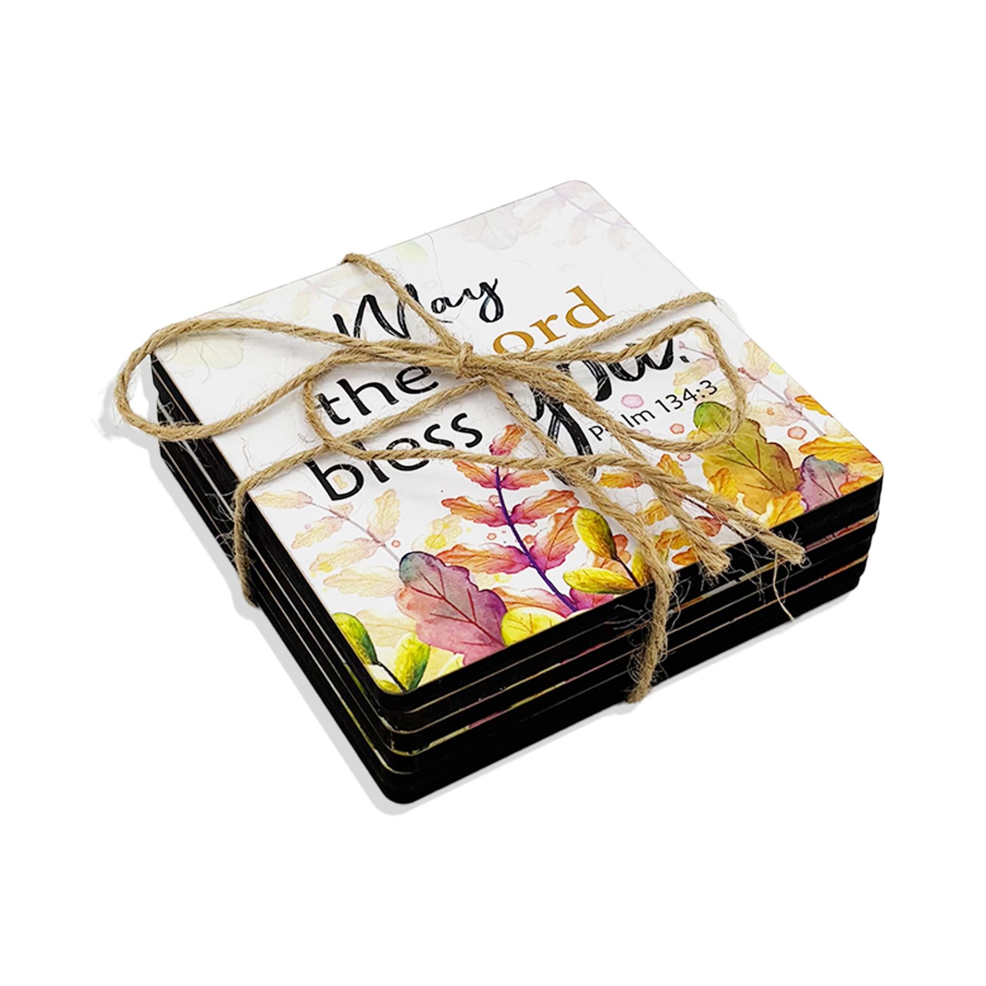 Set of 6 Coasters – “May the Lord bless you” (Psalm 134:3)