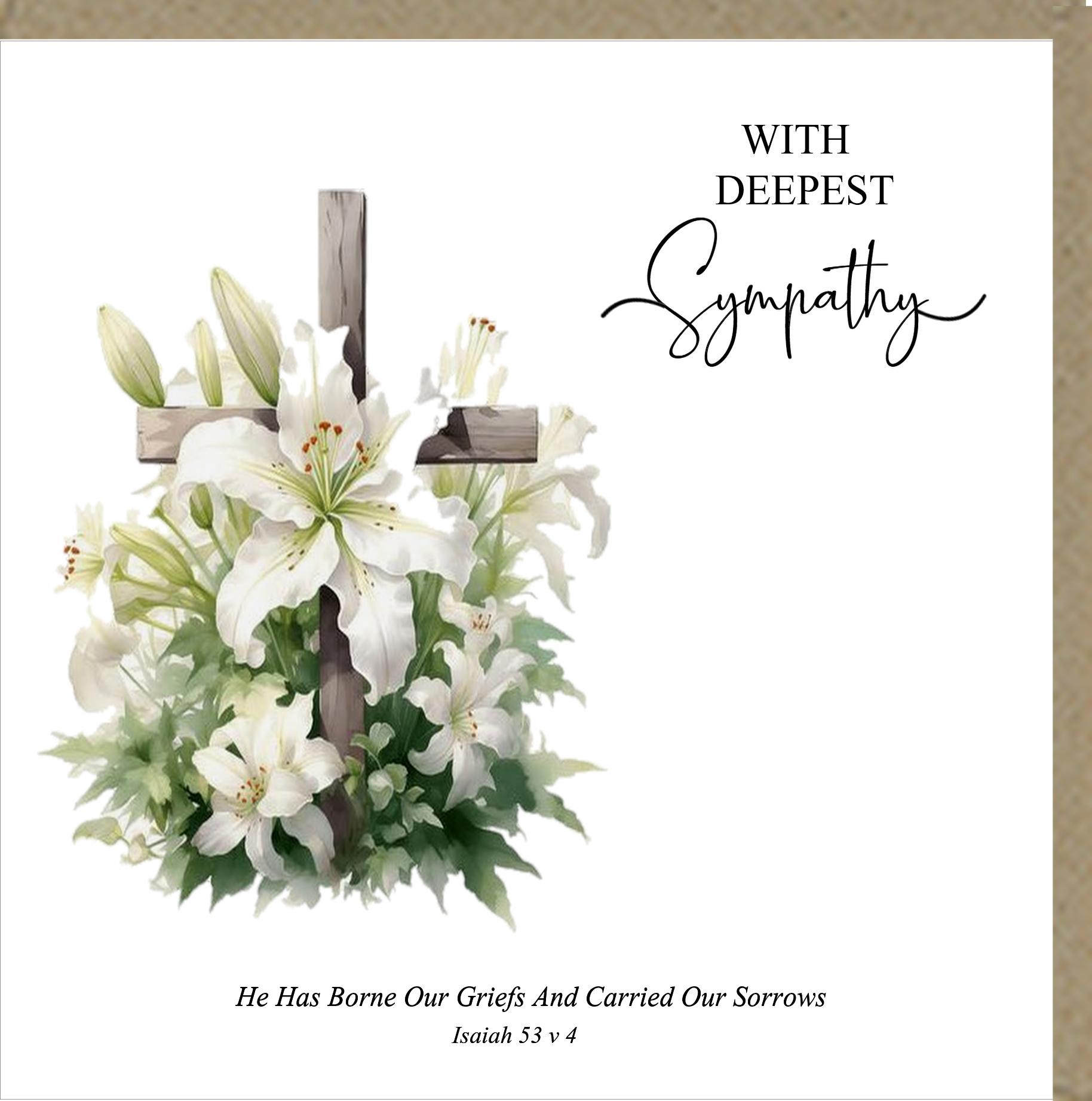 With Deepest Sympathy Greetings Card