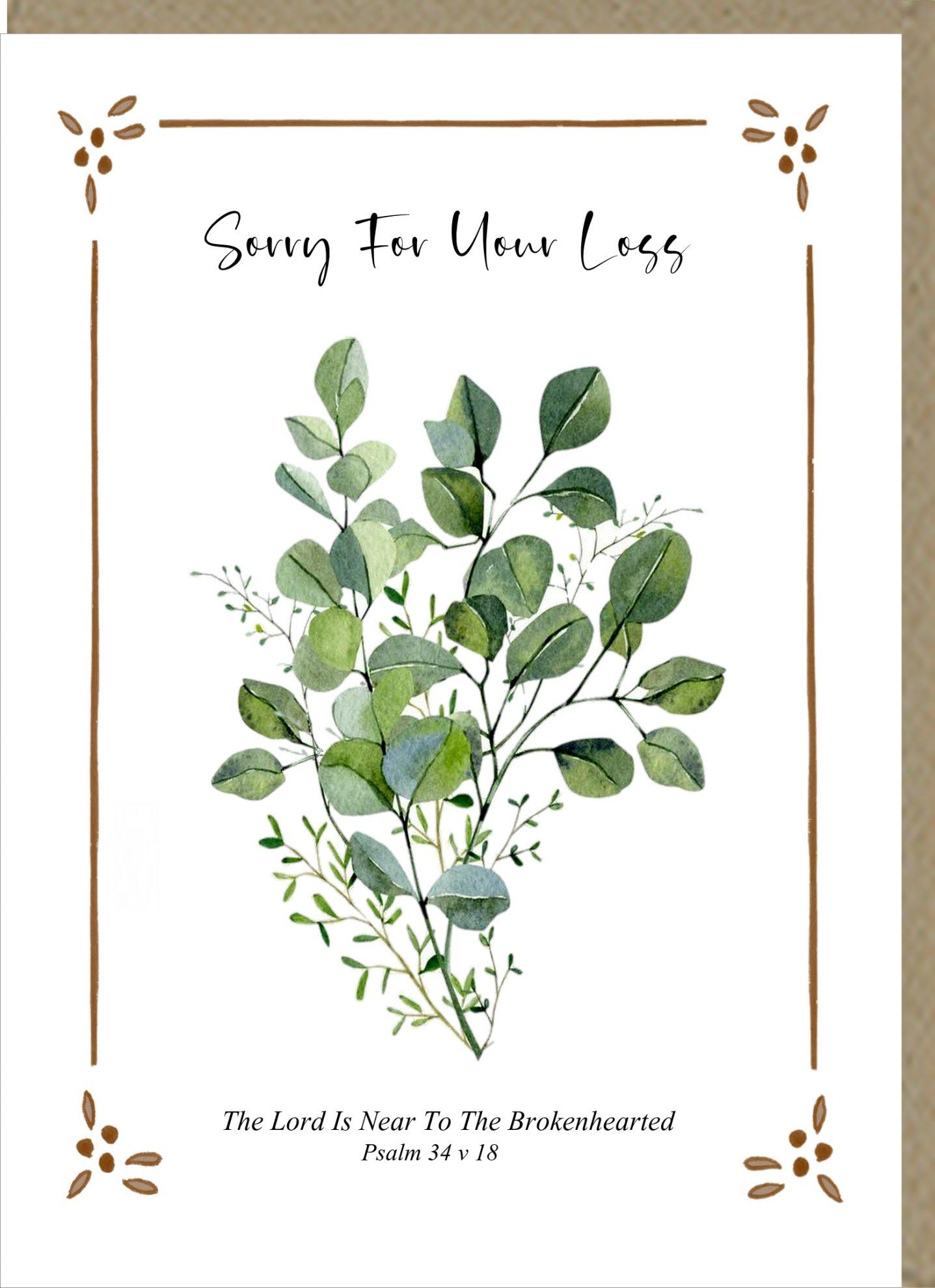 Sorry For Your Loss Greetings Card