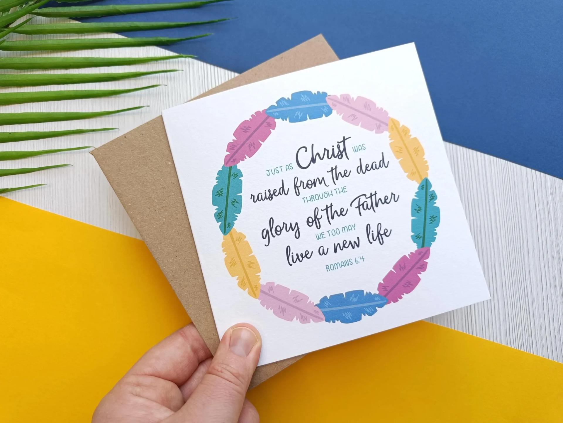 Christ Was Raised Greetings Card