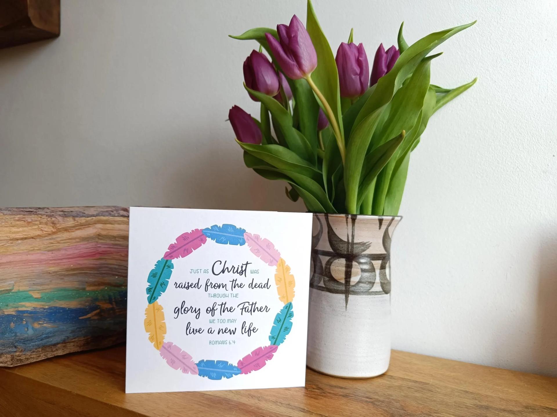 Christ Was Raised Greetings Card