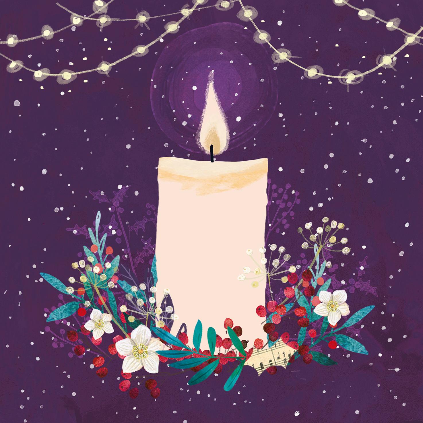 TLM - Four Candles Collection Christmas Cards (Pack of 20)