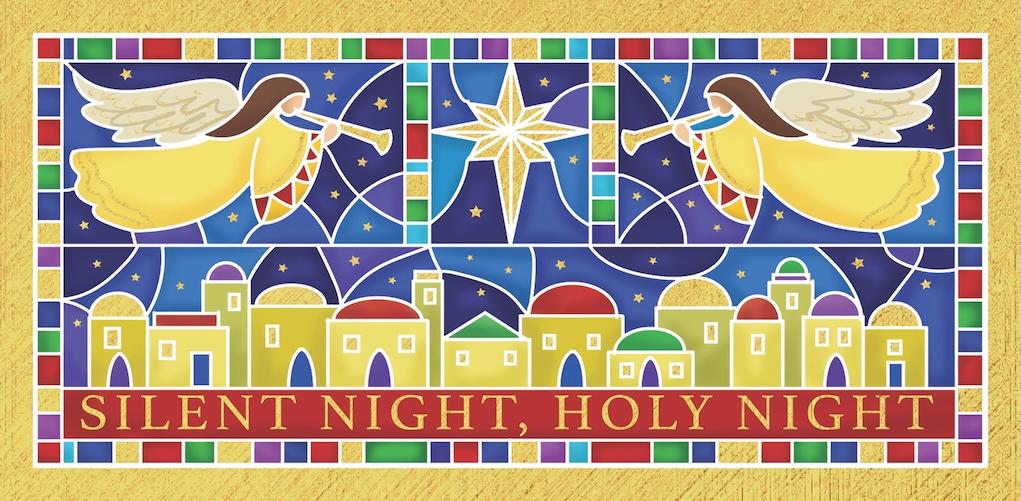TLM - Angels over Bethlehem Christmas Cards (Pack of 10)
