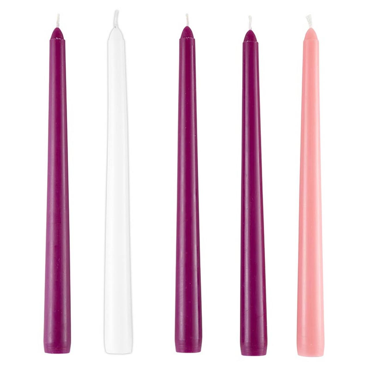 10" Deluxe Advent Taper Candle (Set of 5)