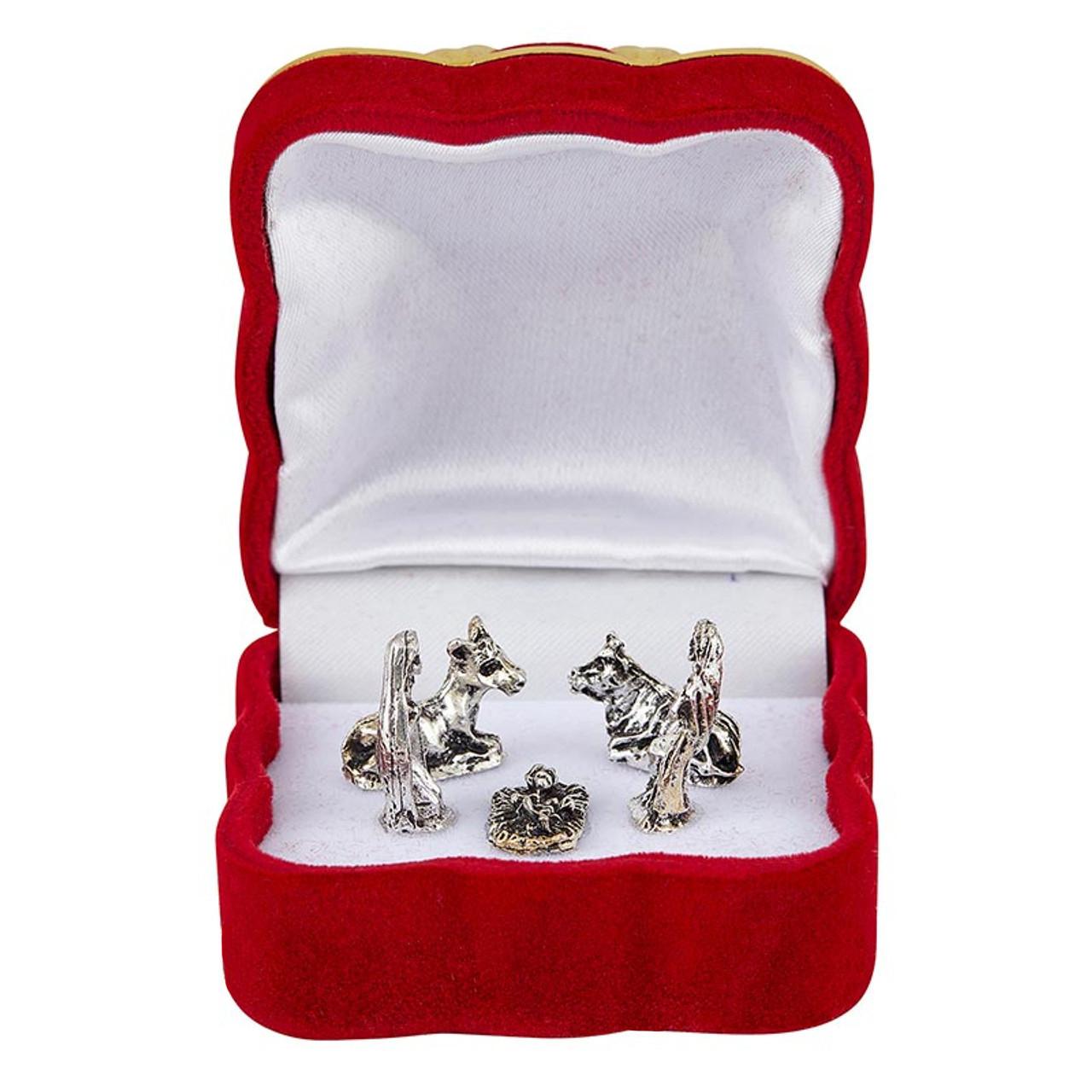 5-Piece Nativity in Adorned Gift Box