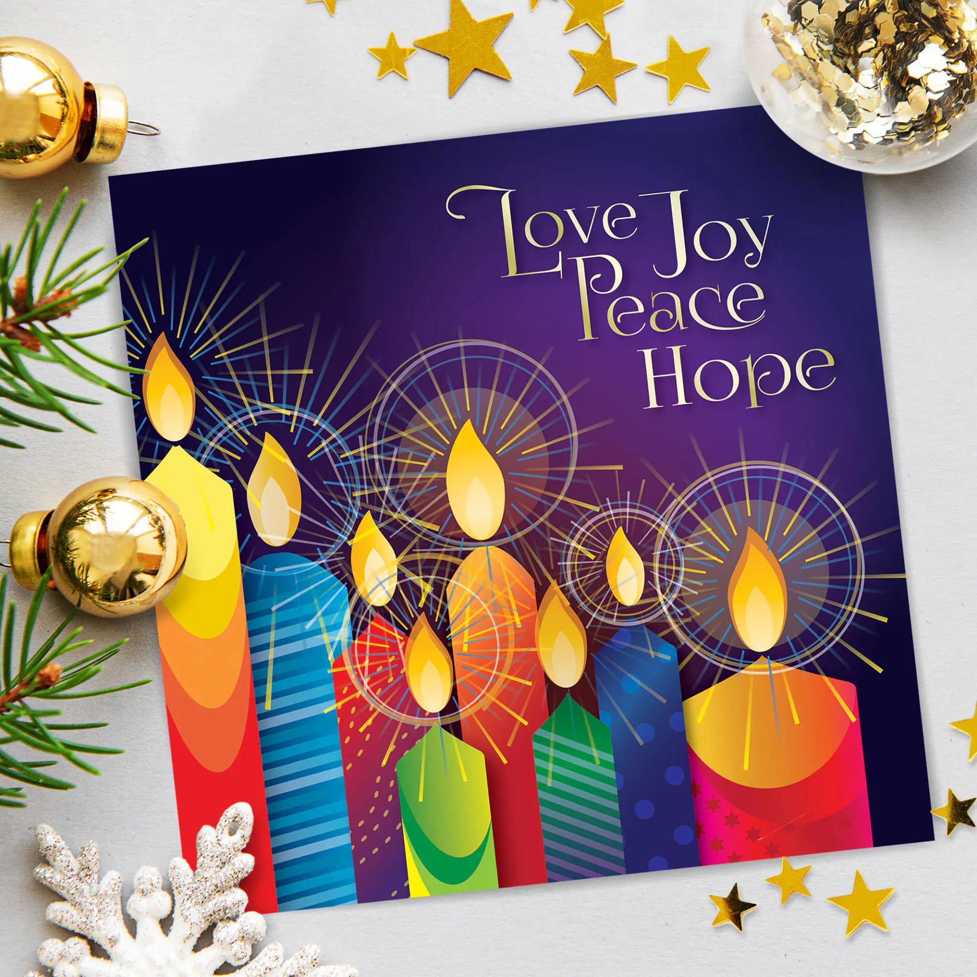 Love & Peace Christian Christmas Cards