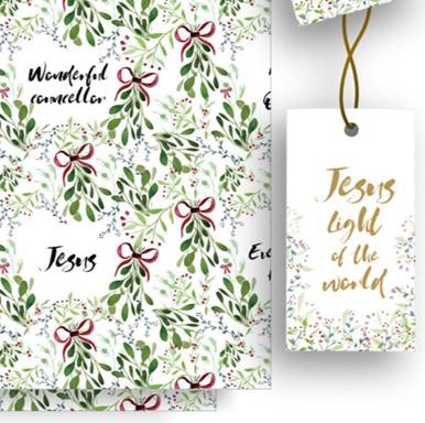 Names of God Christmas Wrapping Paper