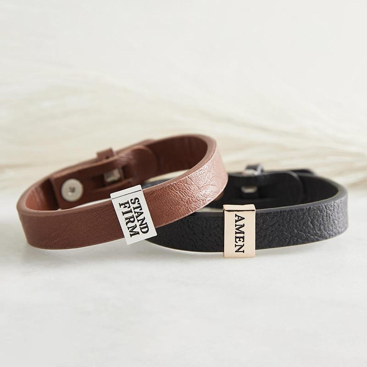 Leather Bracelet - Stand Firm