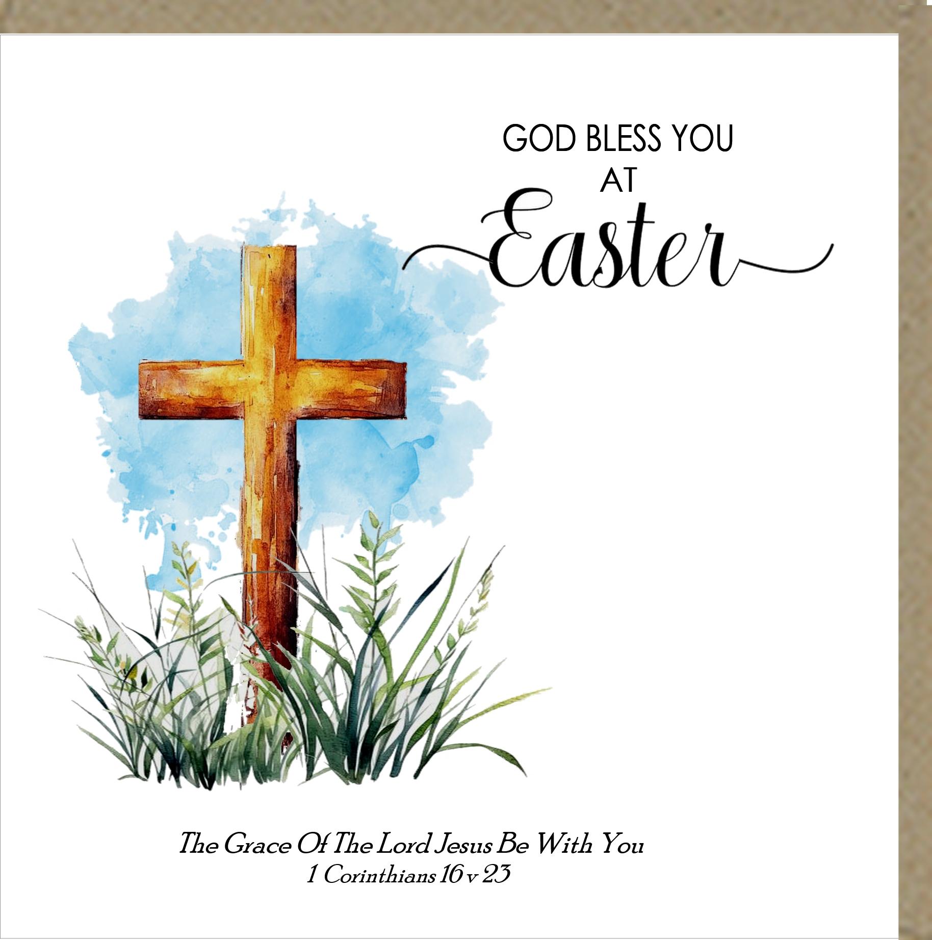 God Bless You at Easter Greetings Card