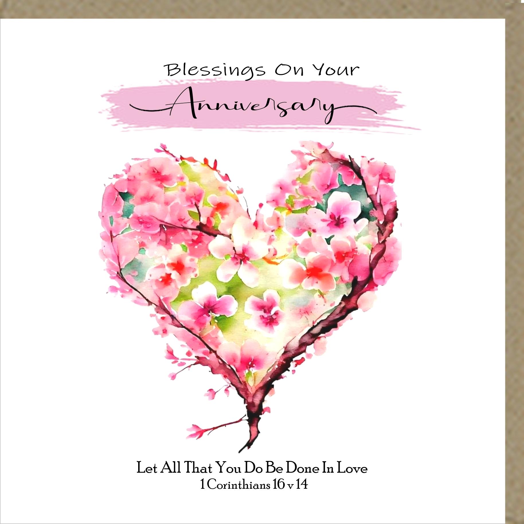 Blessings On Your Anniversary Greeting Cards