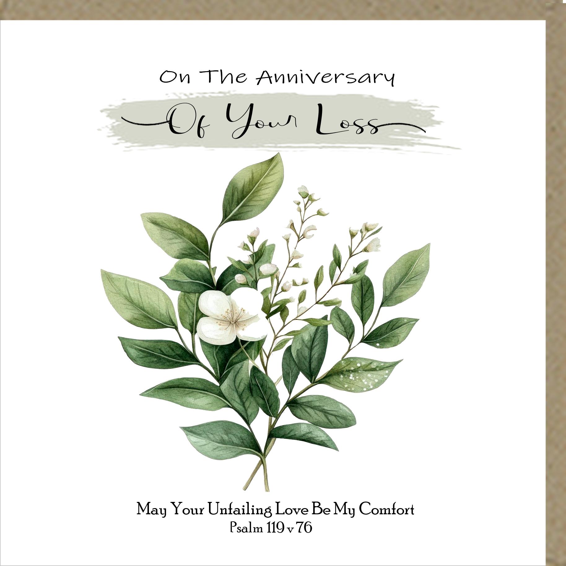 On The Anniversary Of Your Loss Greeting Cards