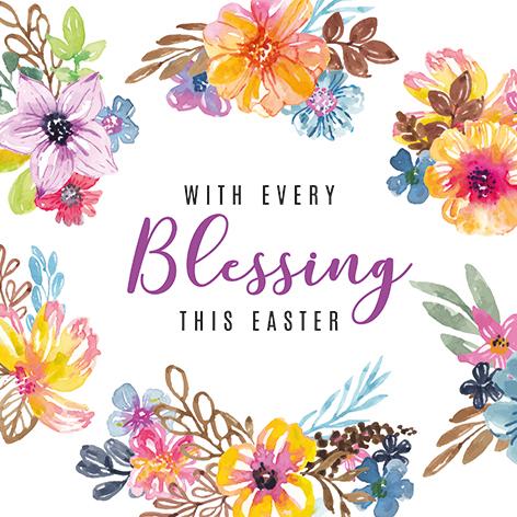With Every Blessing Easter Cards - Pack of 5