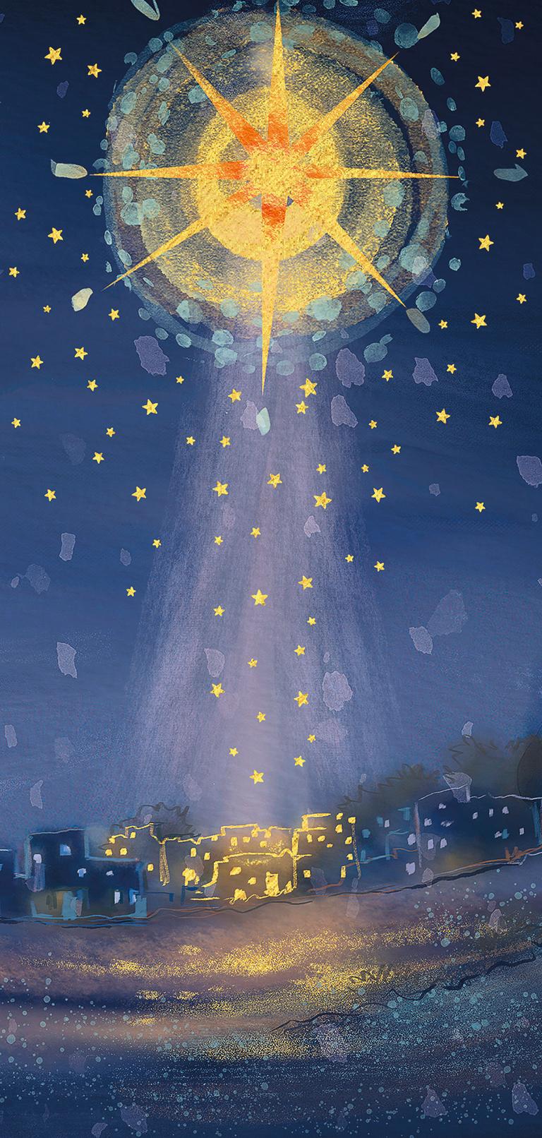 TLM - Shining Stars Christmas Cards (Pack of 10)