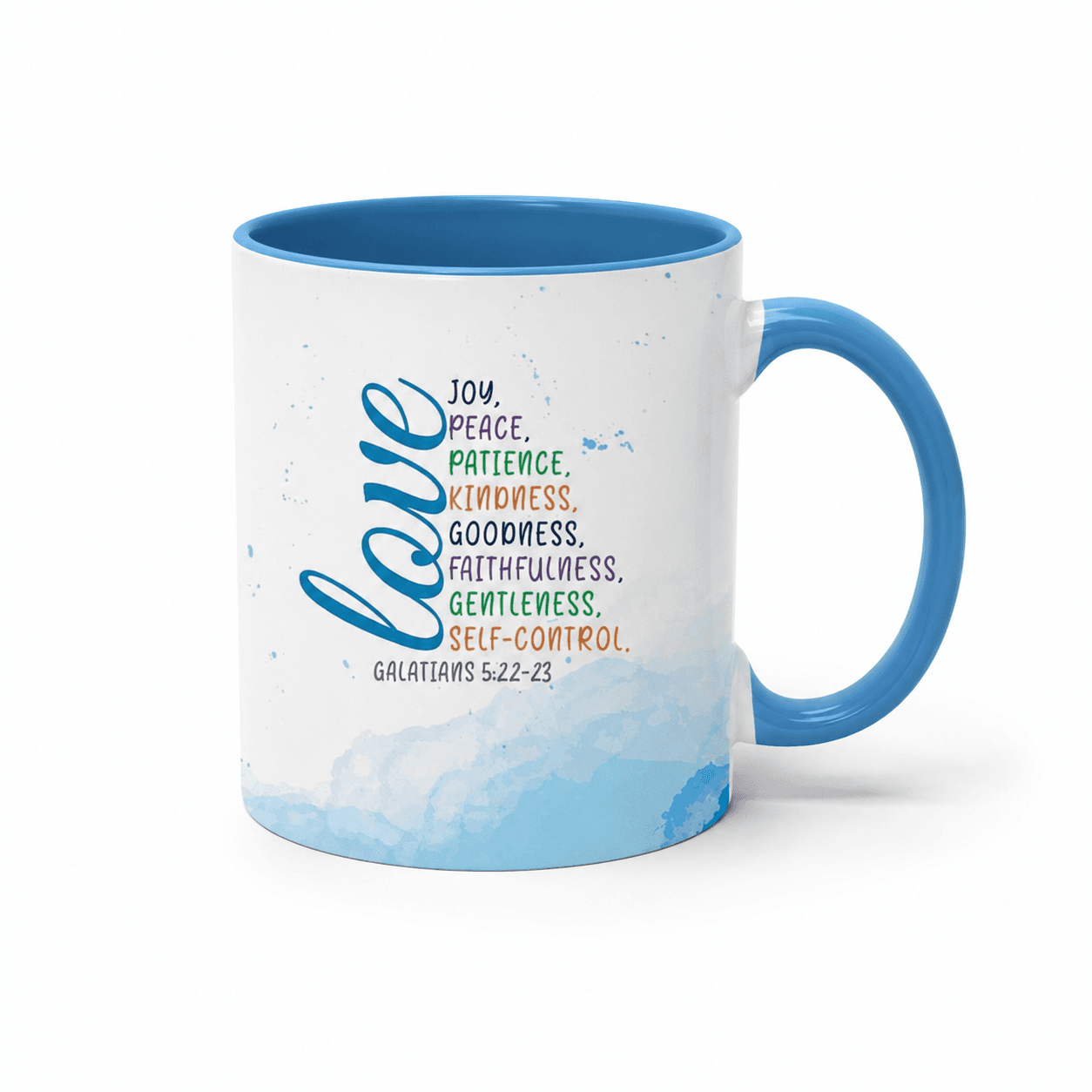 Color Handle Mugs - Fruit of the Spirit
