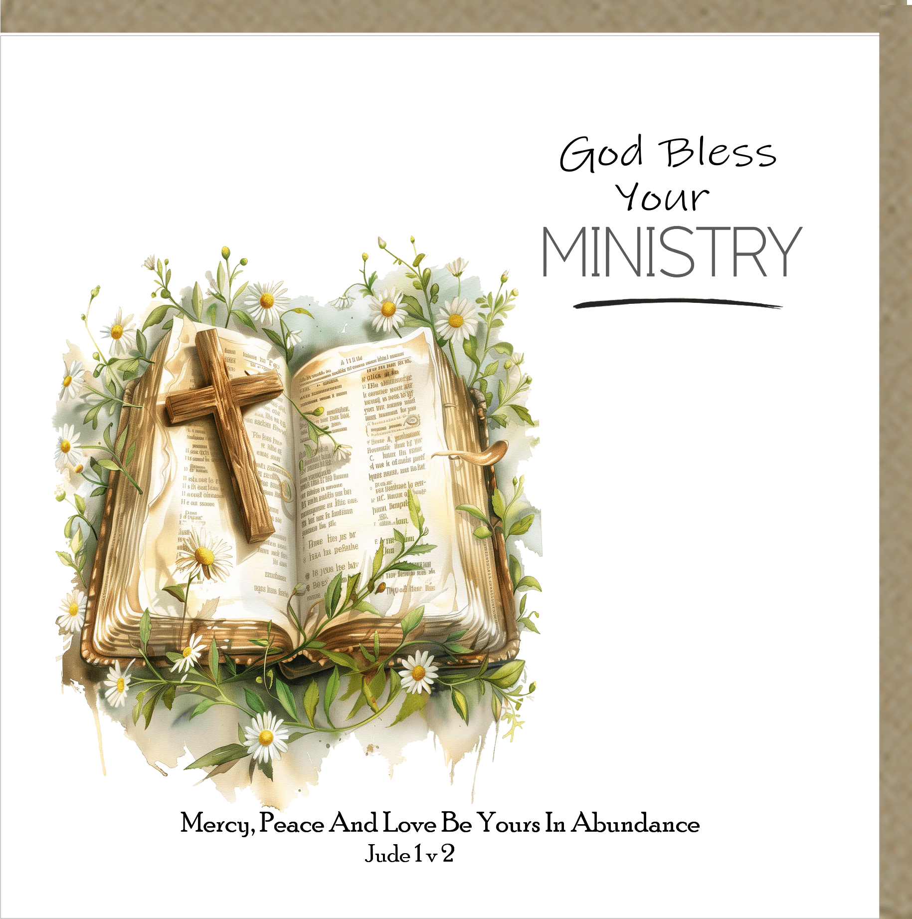 God Bless Your Ministry Greetings Card