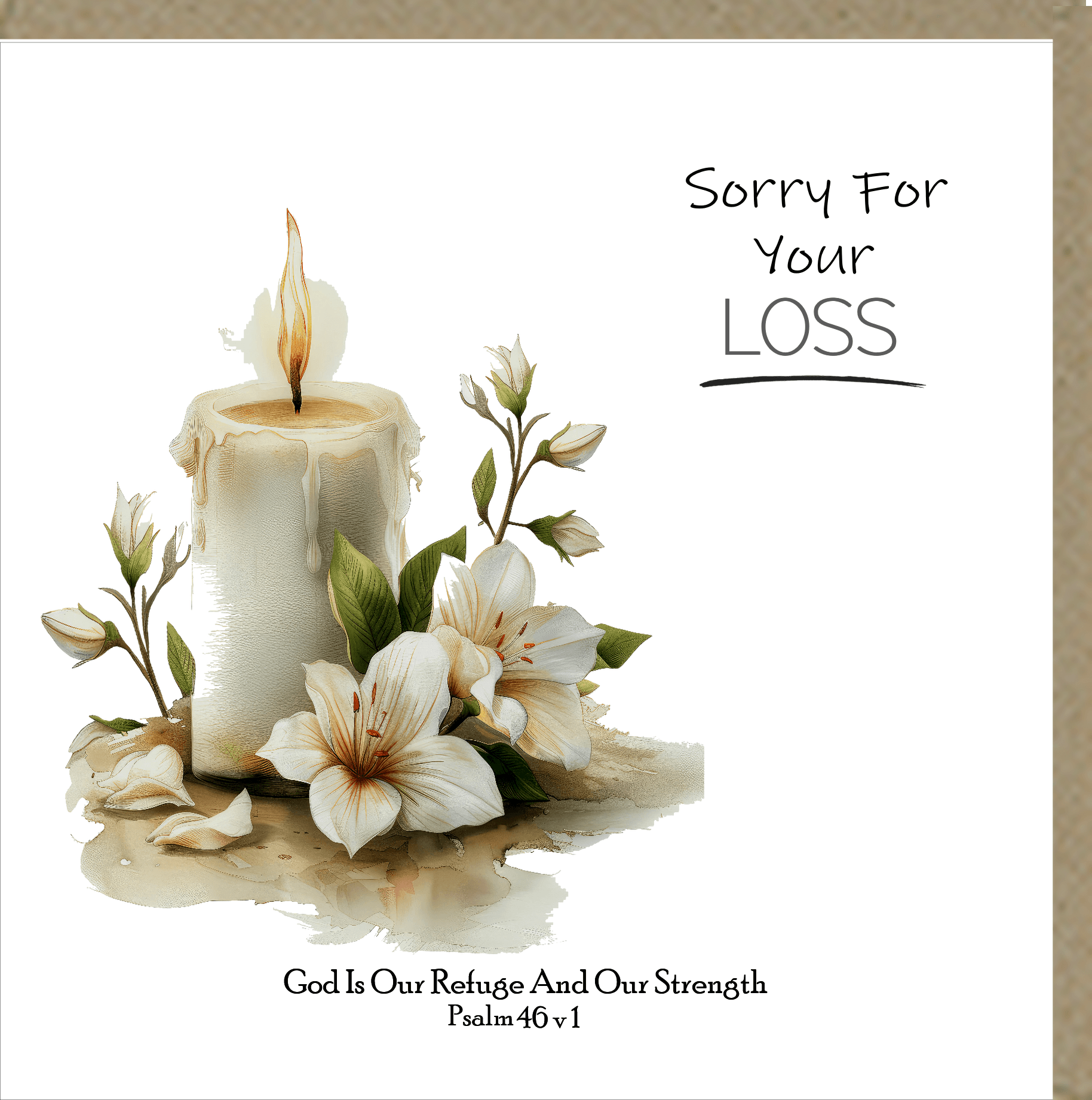 Sorry For Your Loss Greetings Card