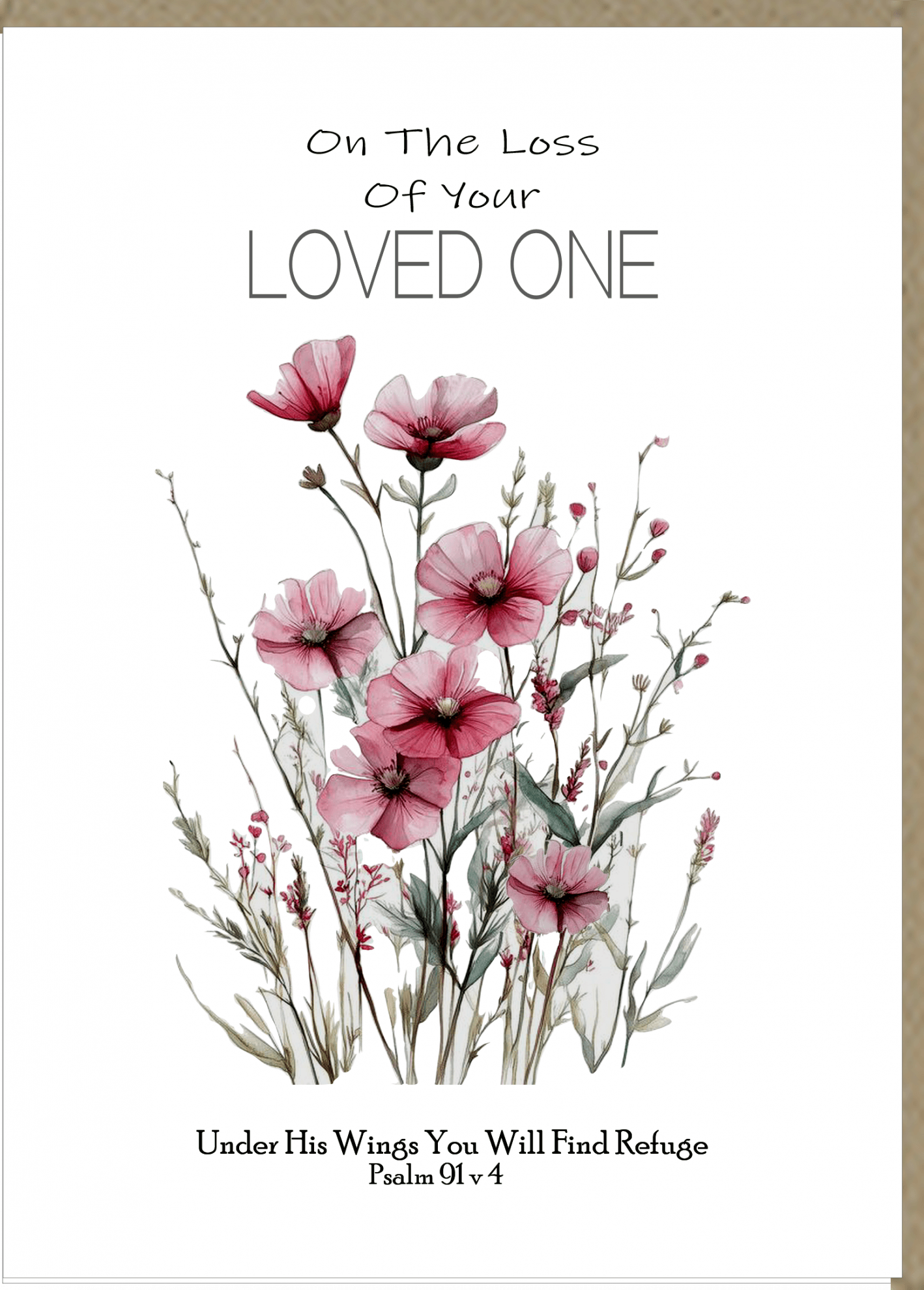 On The Loss Of Your Loved One Greetings Card